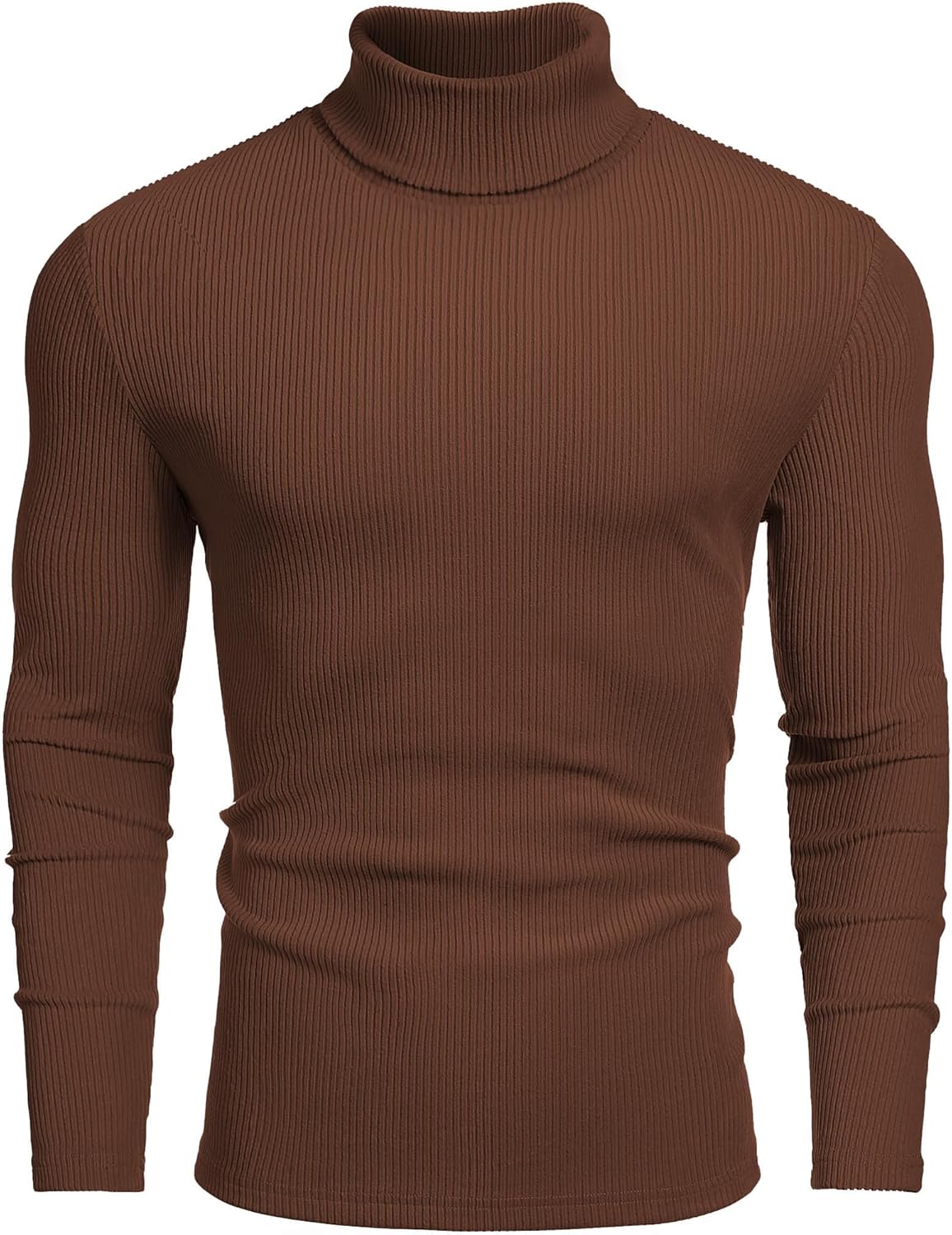 COOFANDY Men's Ribbed Turtleneck Sweater for Casual Style