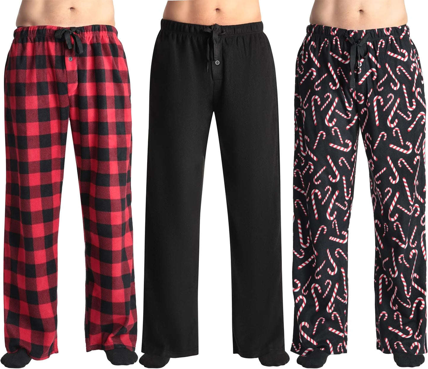Comfortable Polar Fleece Pajama Pants for Men Sleepwear PJs