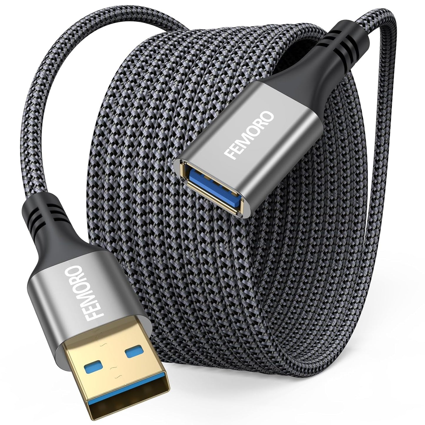 FEMORO 15ft USB 3.0 Extender: High-Speed Data Transfer