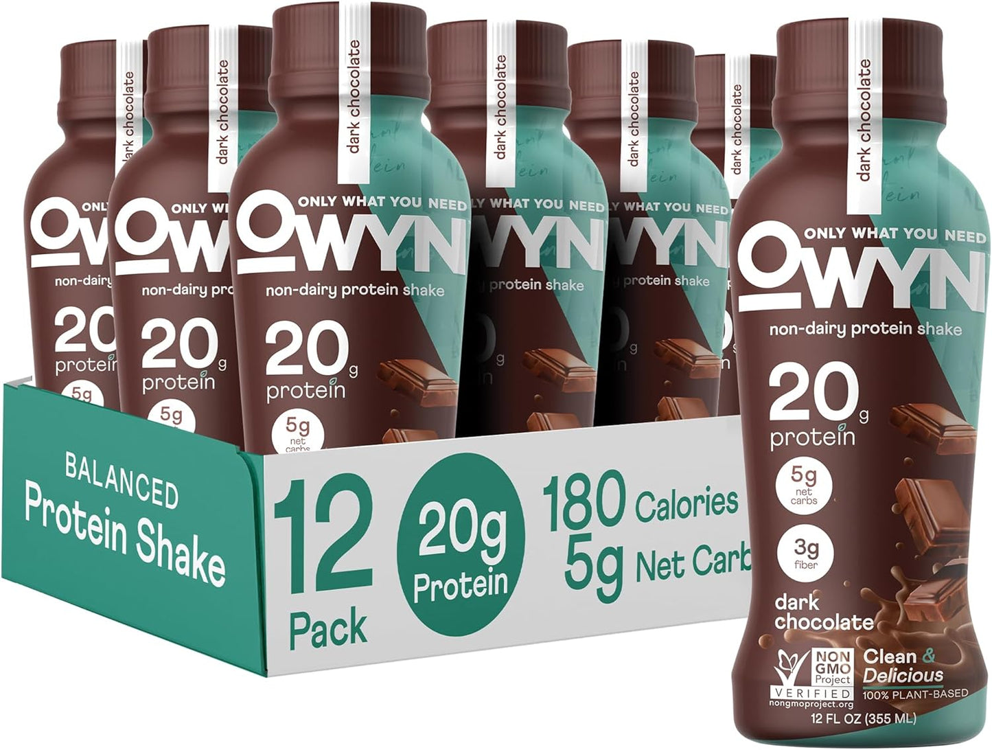 OWYN Plant Based Protein Shake: Dark Chocolate Vegan Delight