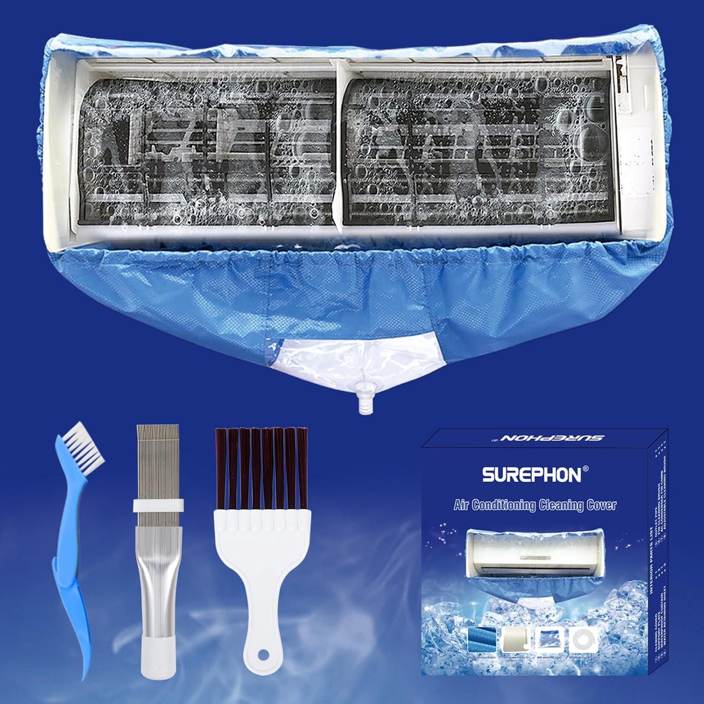 Split Cleaning Kit 3 Pcs Set for Efficient Air Conditioner Care