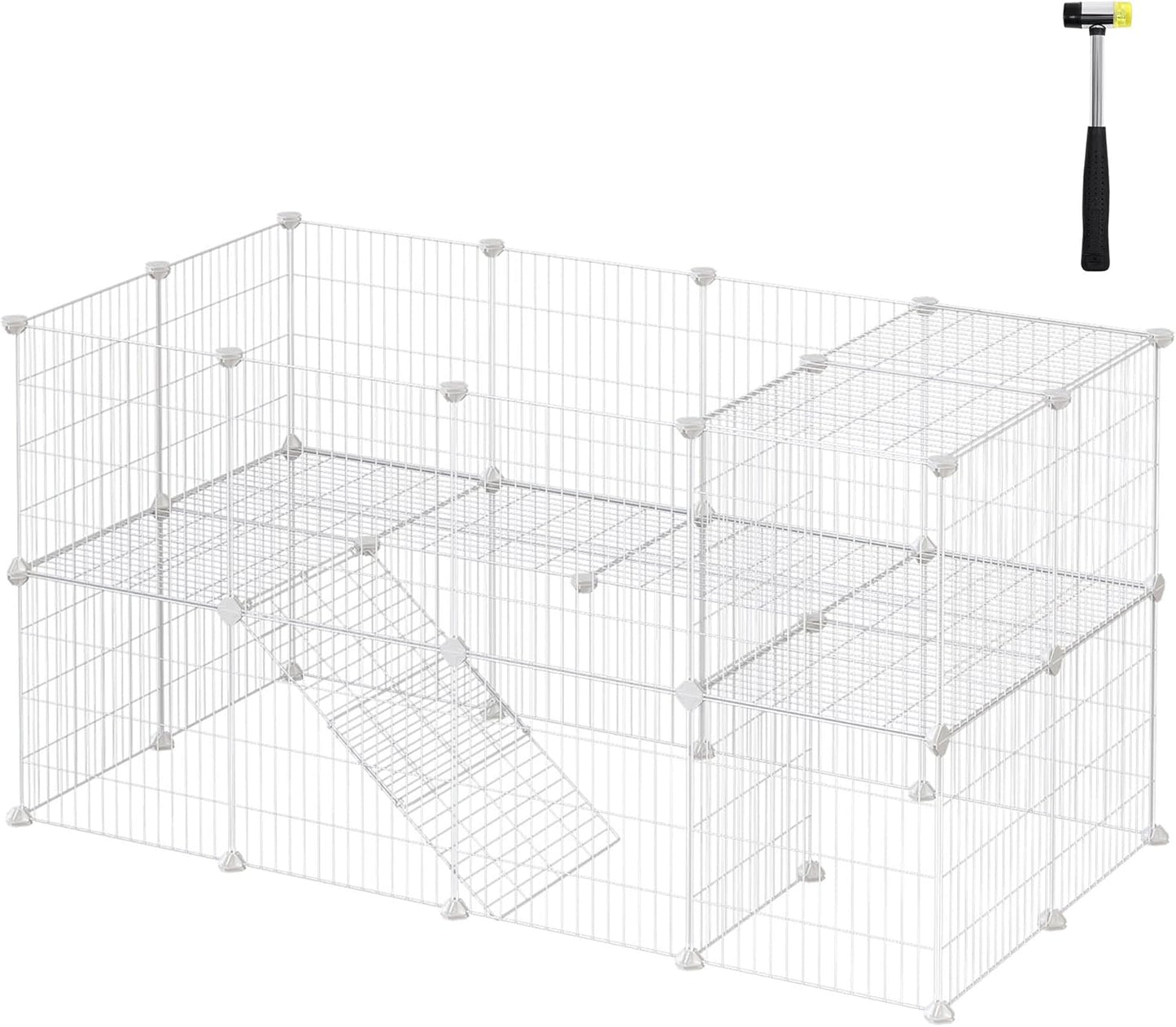 SONGMICS 36 Panels Pet Playpen for Small Animals and Puppies
