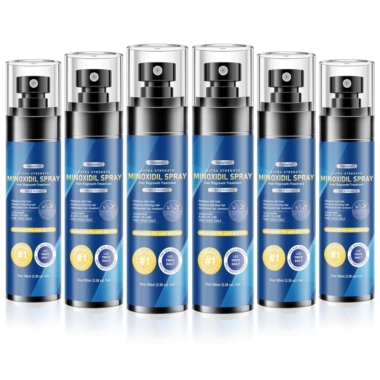 5% Minoxidil Spray for Men - Hair Growth Treatment & Beard Care