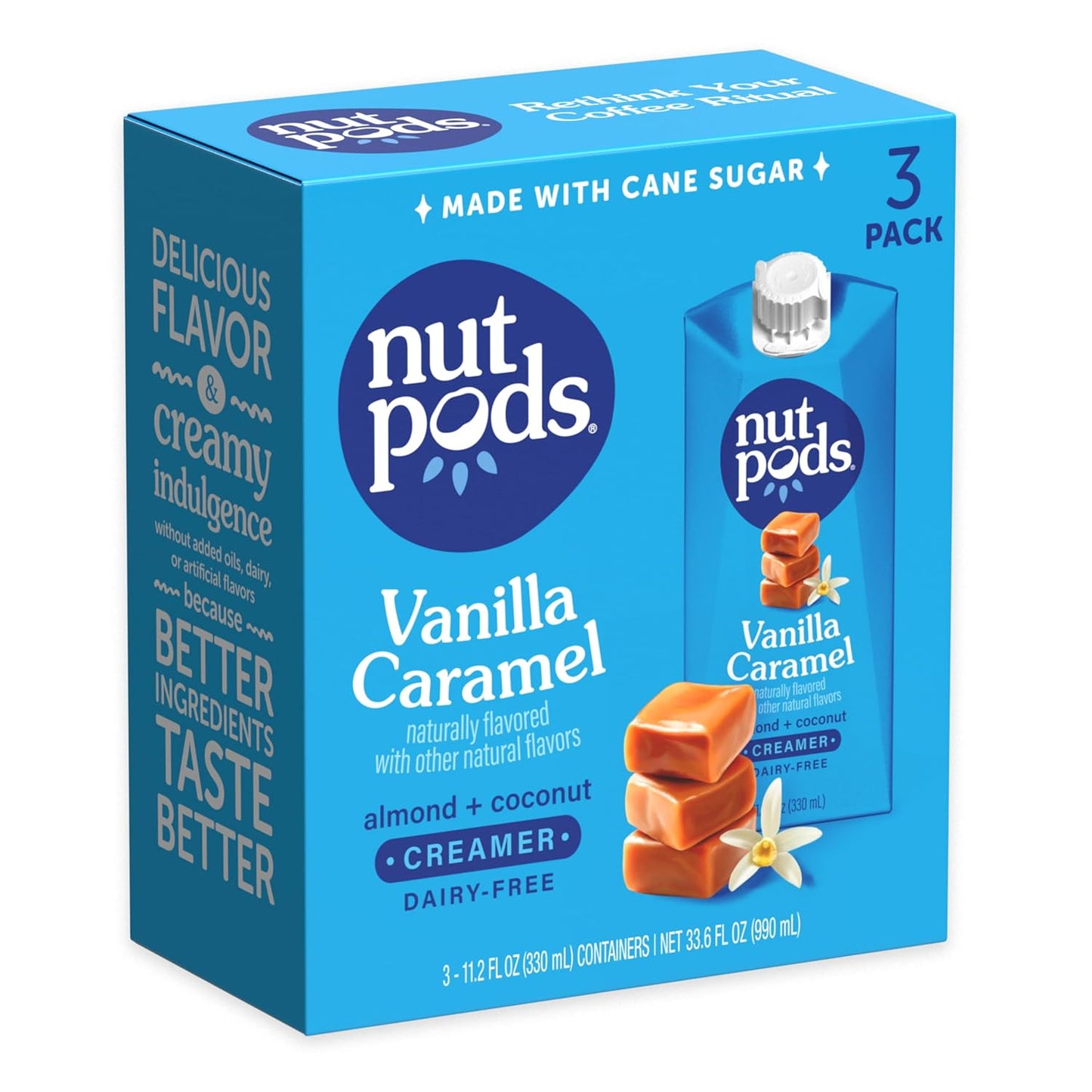 Nutpods Vanilla Caramel Non-Dairy Creamer Trio