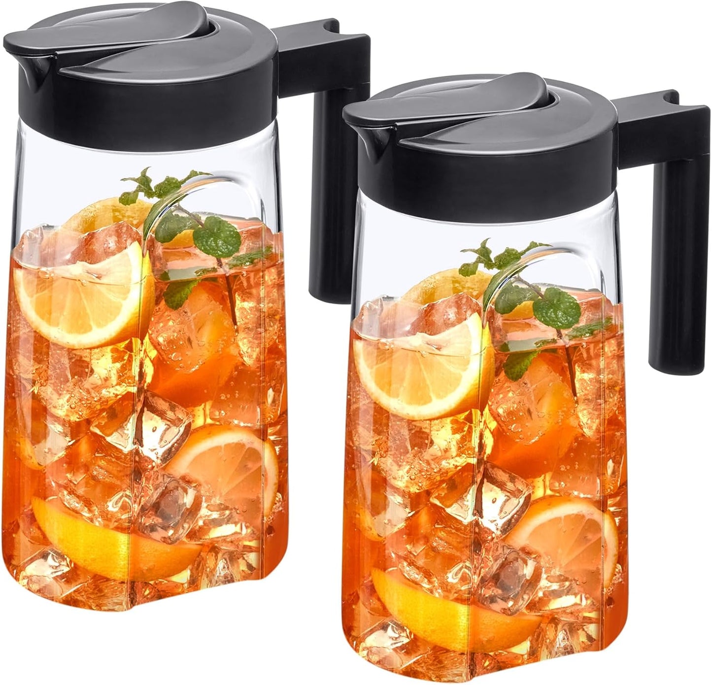 Slim Mini Tritan Pitcher 2-Pack for Healthy Drinks and Style