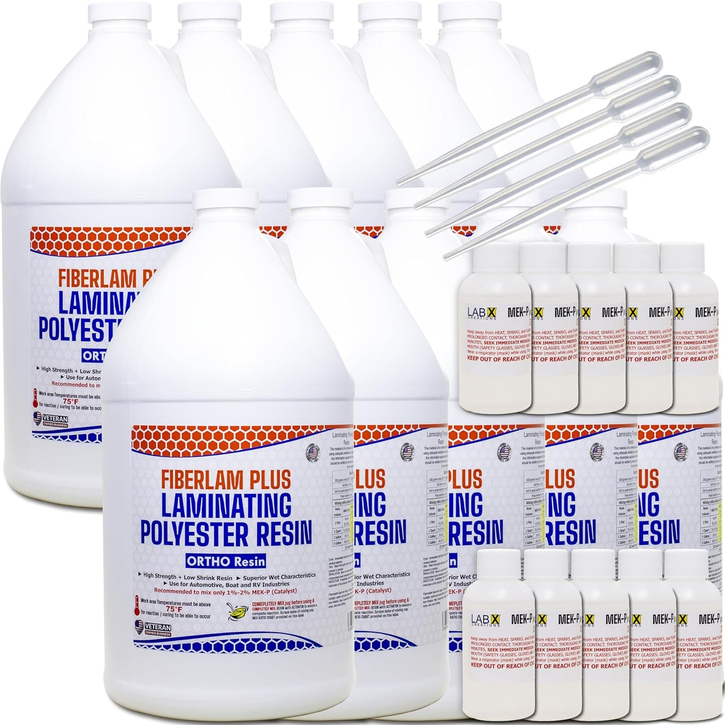 FIBERLAM Plus Polyester Resin for Fiberglass Laminating Projects
