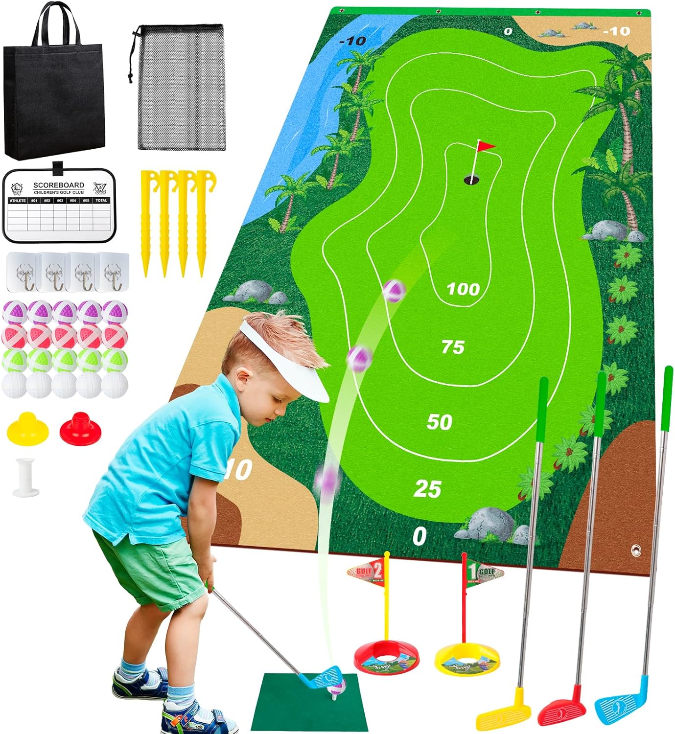 Kids Golf Set - Fun Chipping Game Indoor/Outdoor
