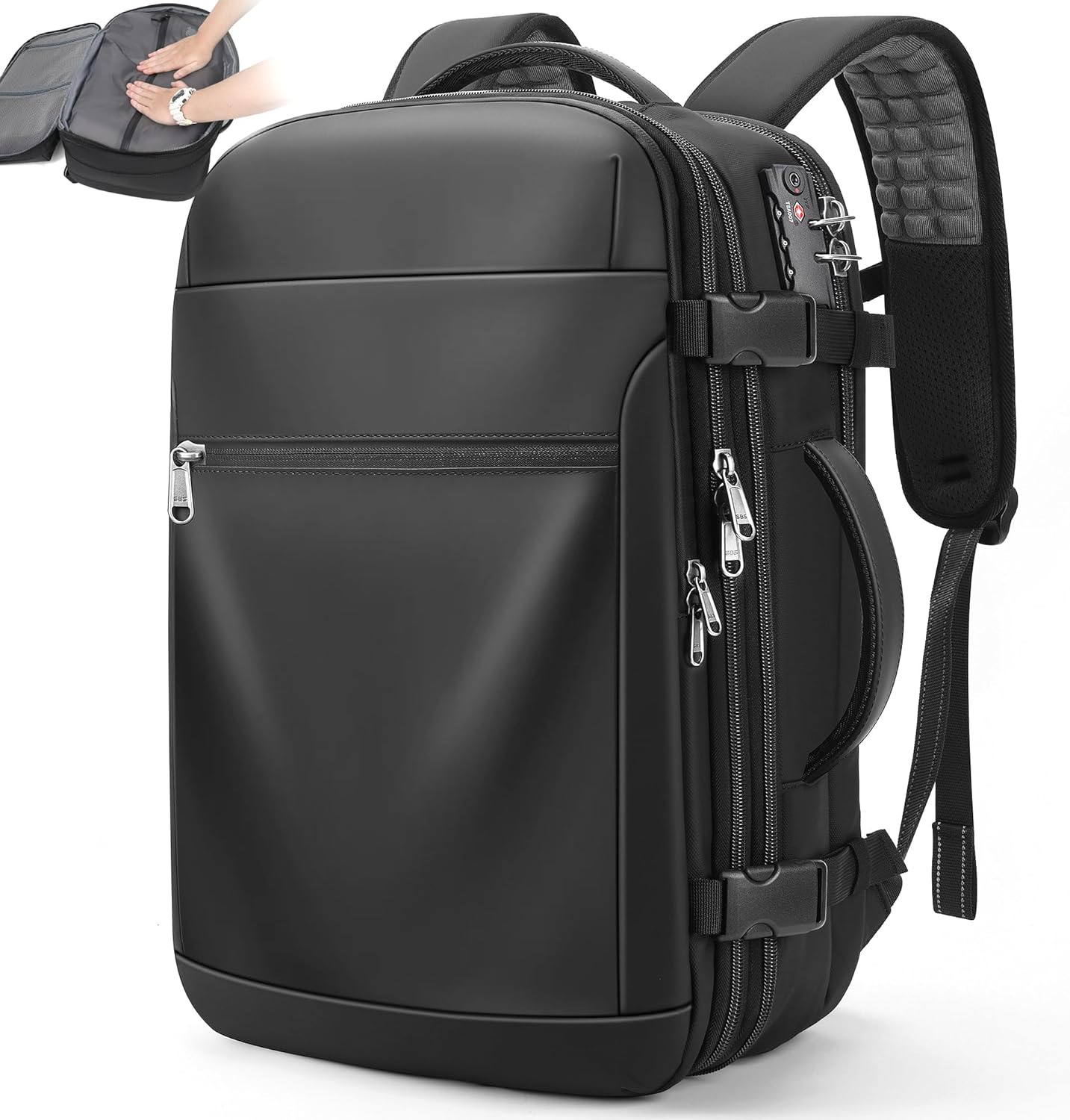 Vacuum Backpack Travel Compression Carry On Bag with Pump