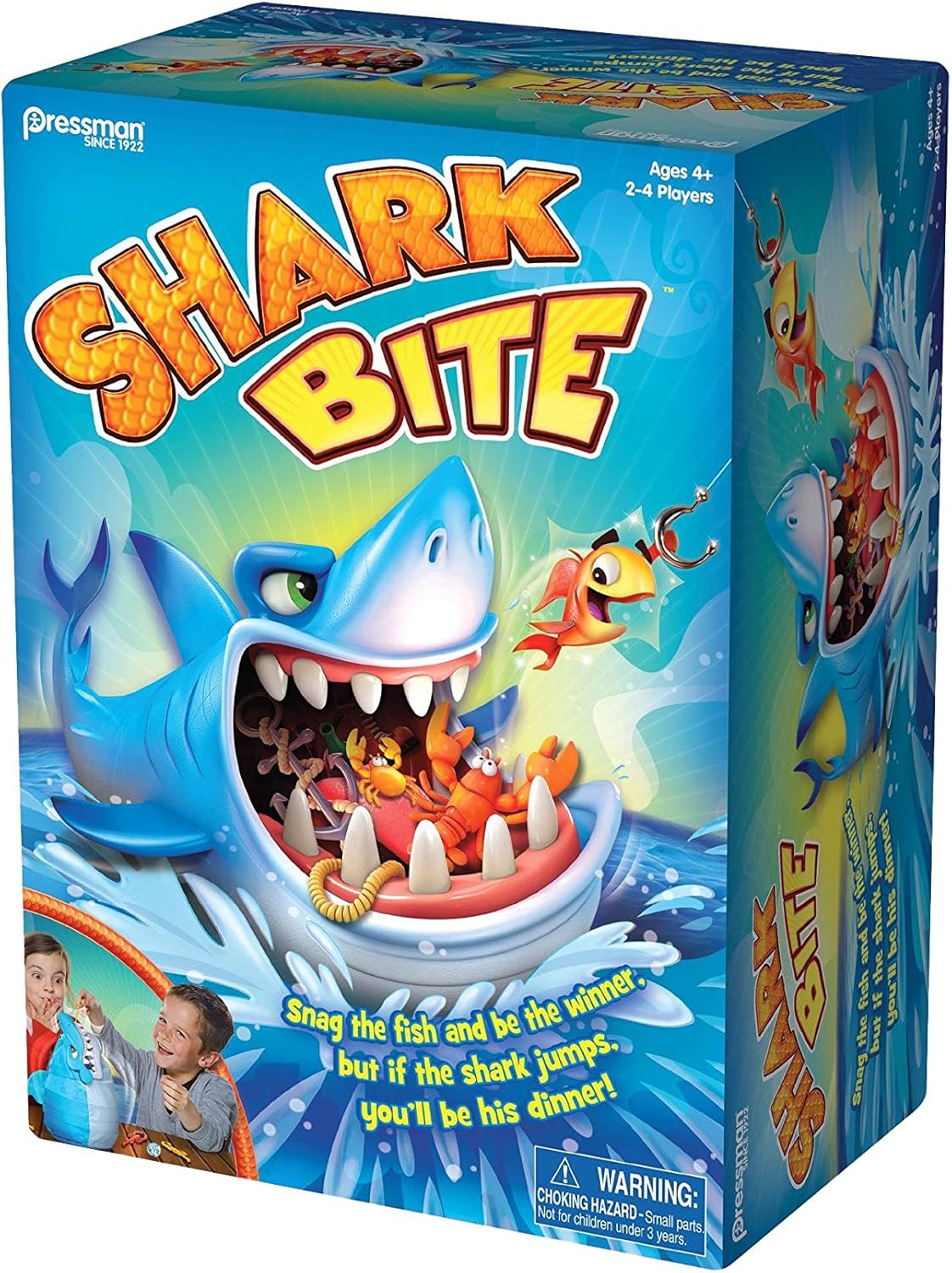 Pressman Shark Bite Game - Roll, Fish, Avoid the Shark! Fun for All Ages!