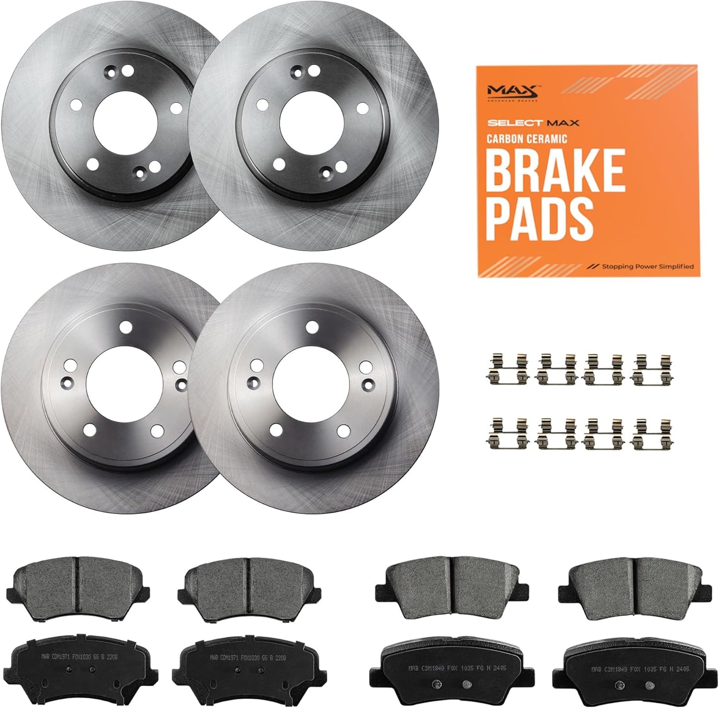 Max Advanced Brakes ValueMAX Brake Kit for Hyundai Elantra 2011-2016