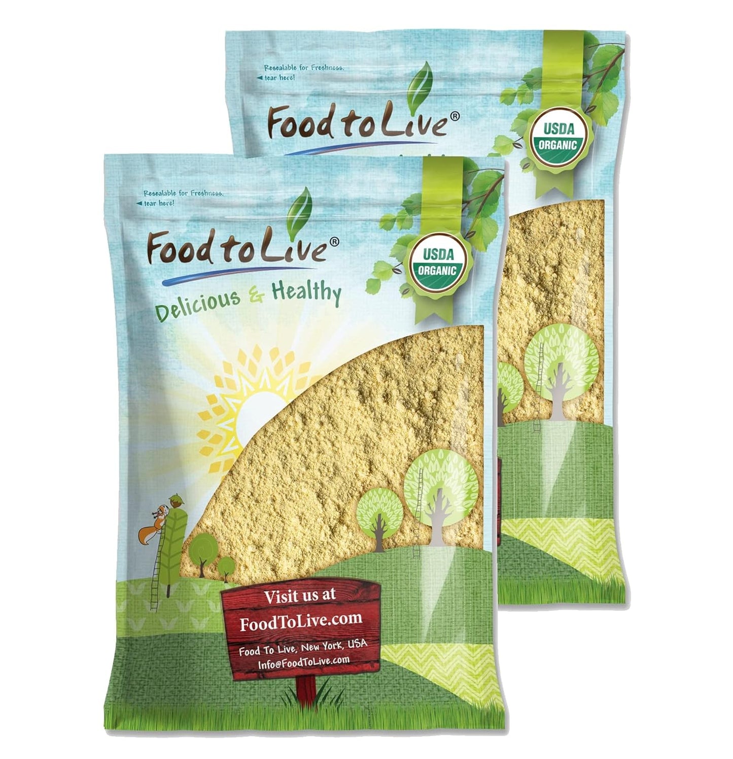 Organic Garbanzo Bean Flour - Non-GMO Chickpea Flour, 16 lbs
