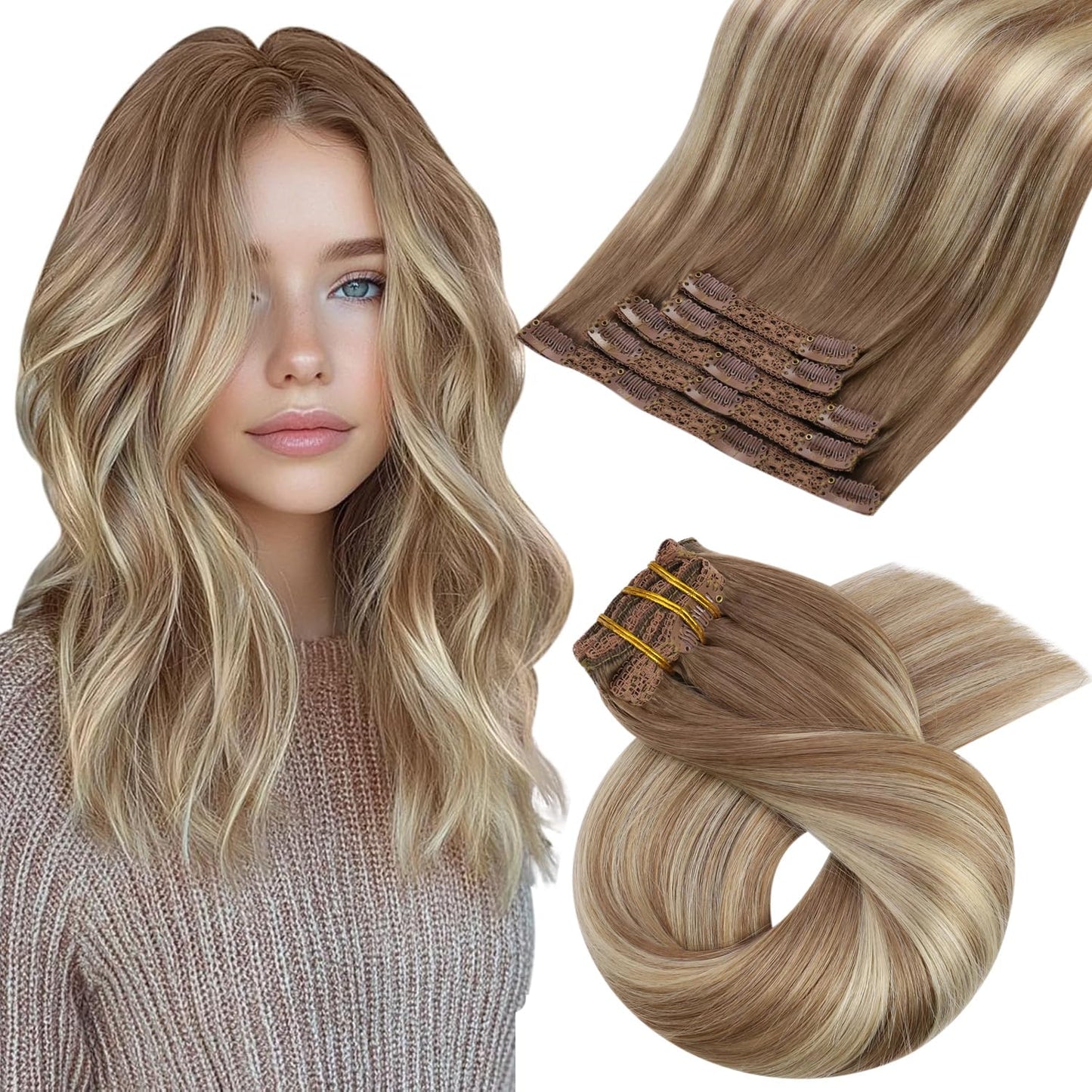 Moresoo Clip in Hair Extensions for Instant Volume and Style