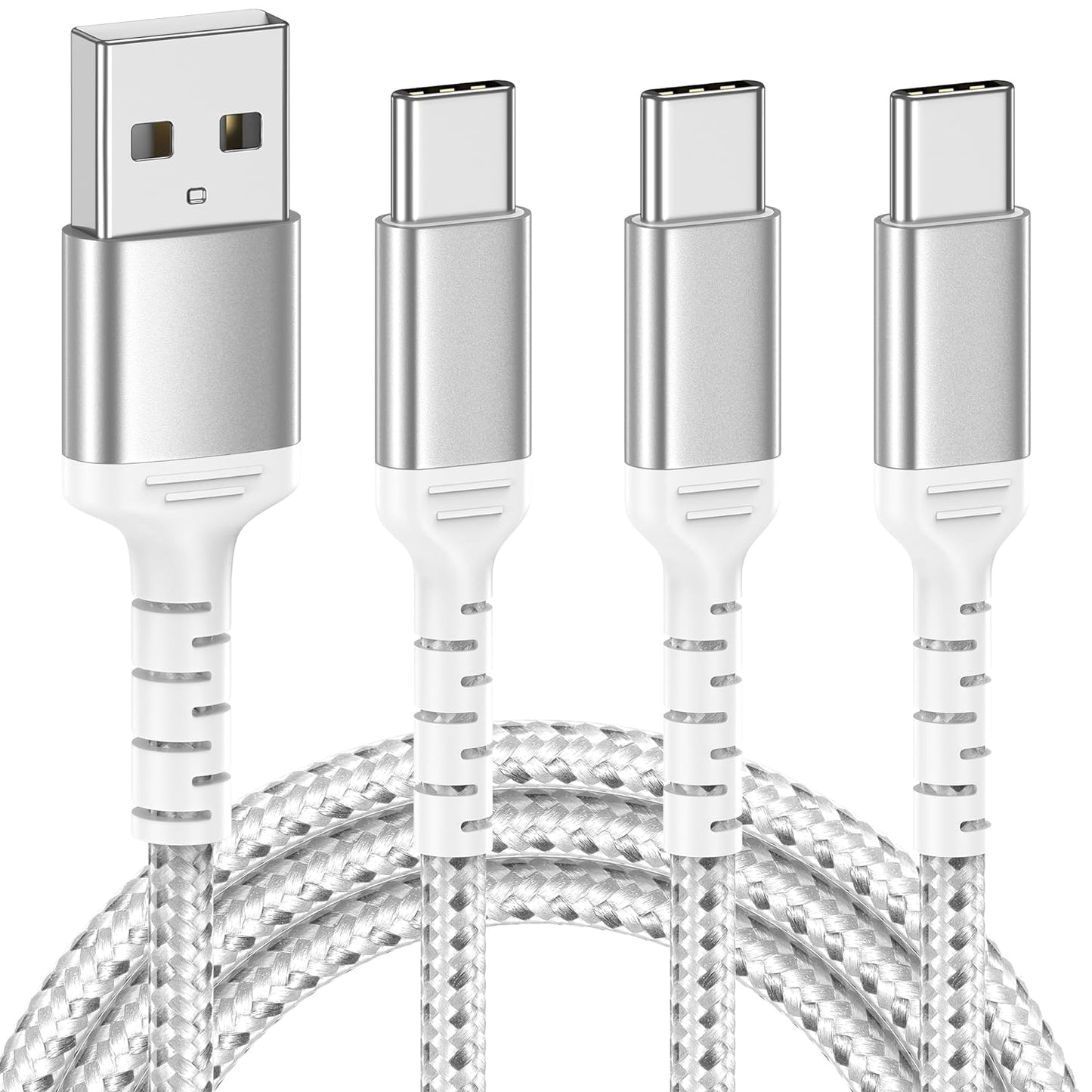 Fast Charge 3-Pack USB C Cable Set