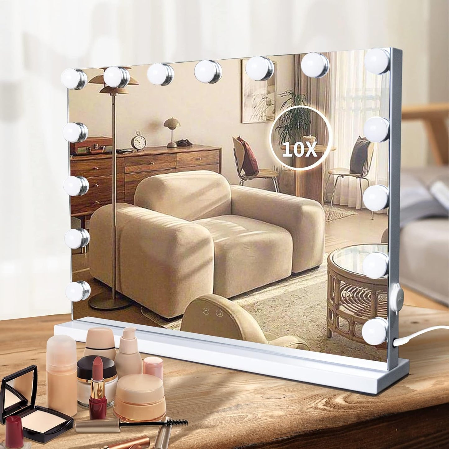Hollywood Vanity Mirror with Lights for Perfect Makeup Sessions