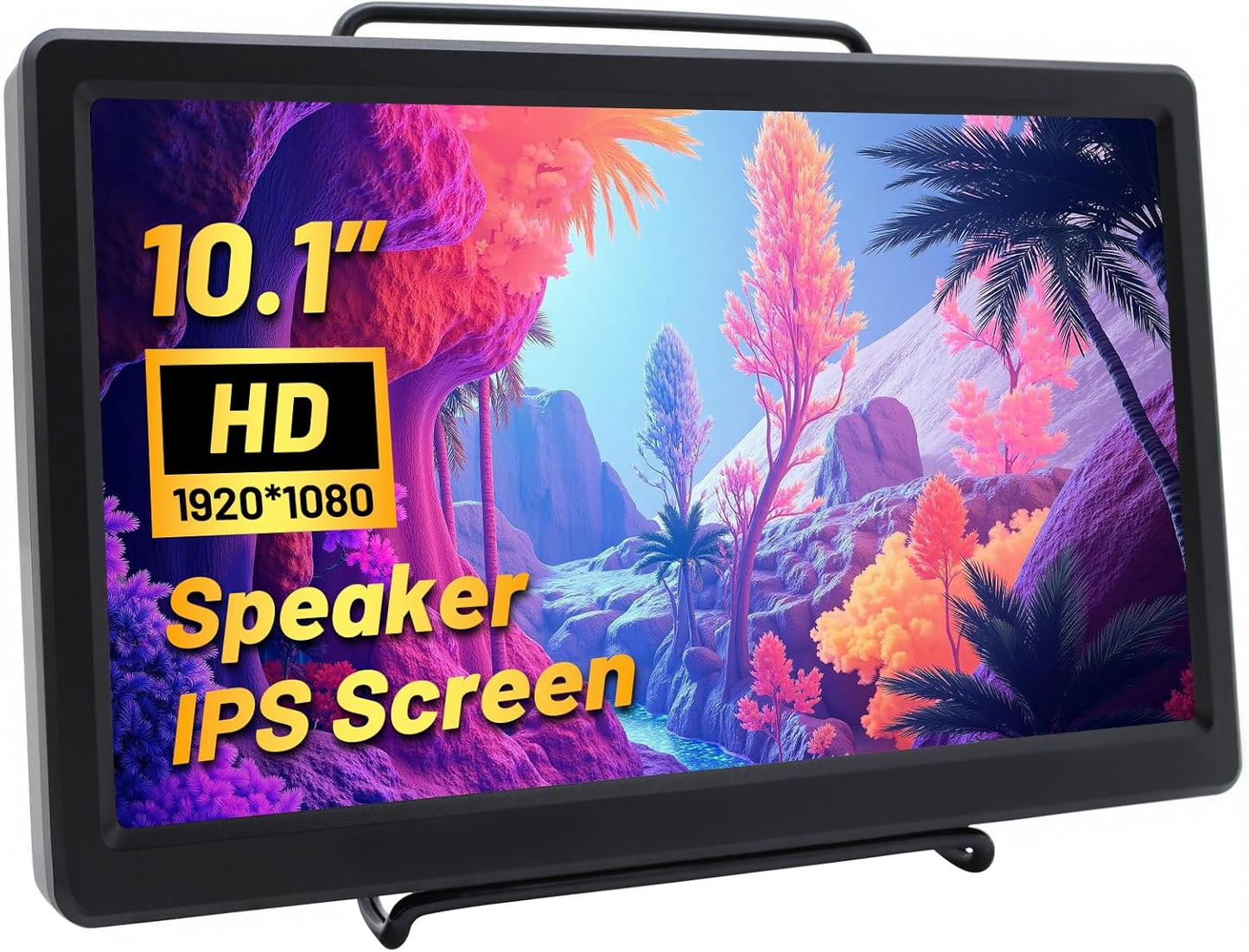 10.1 Inch Portable Monitor with HD VGA Port for Gaming and More