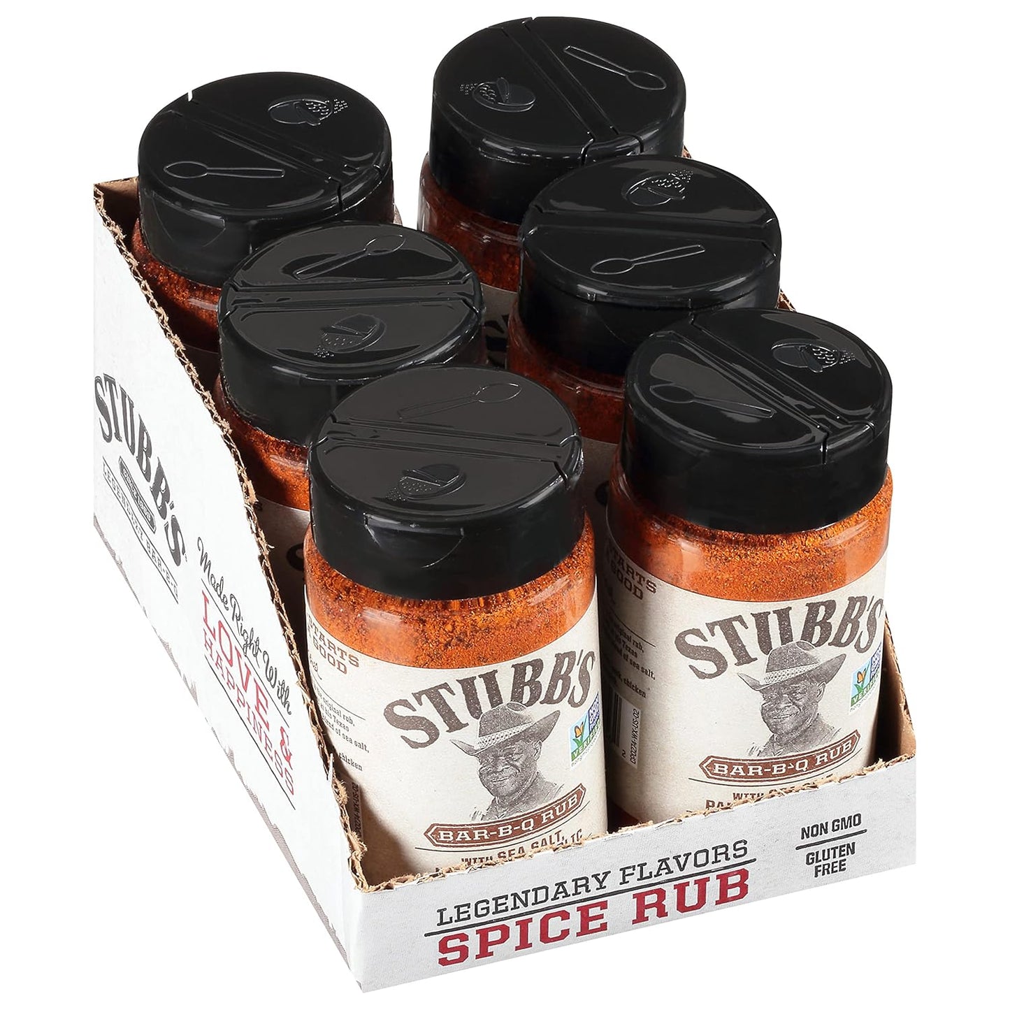 Stubb's BBQ Rub Pack of 6 - Legendary Texas Flavor for Grilling