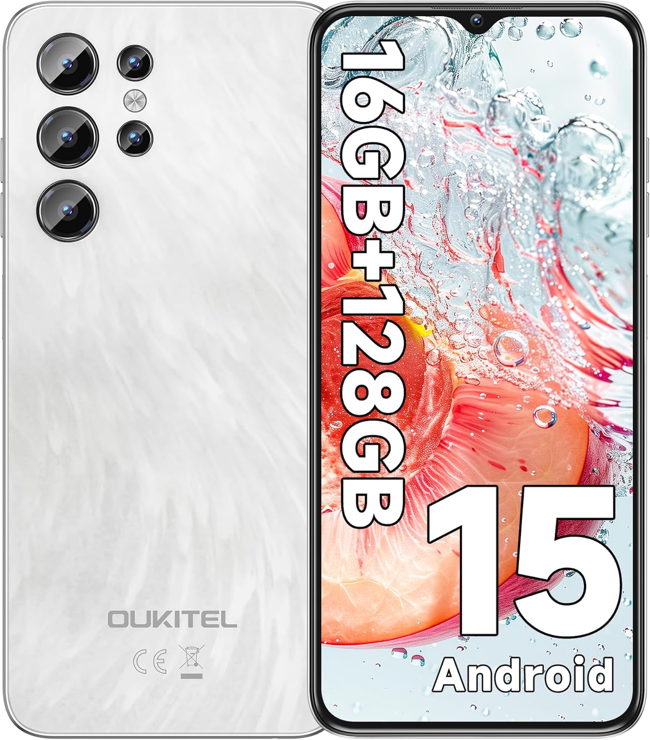 OUKITEL C1 Unlocked Smartphone with Android 15 and 5150mAh Battery