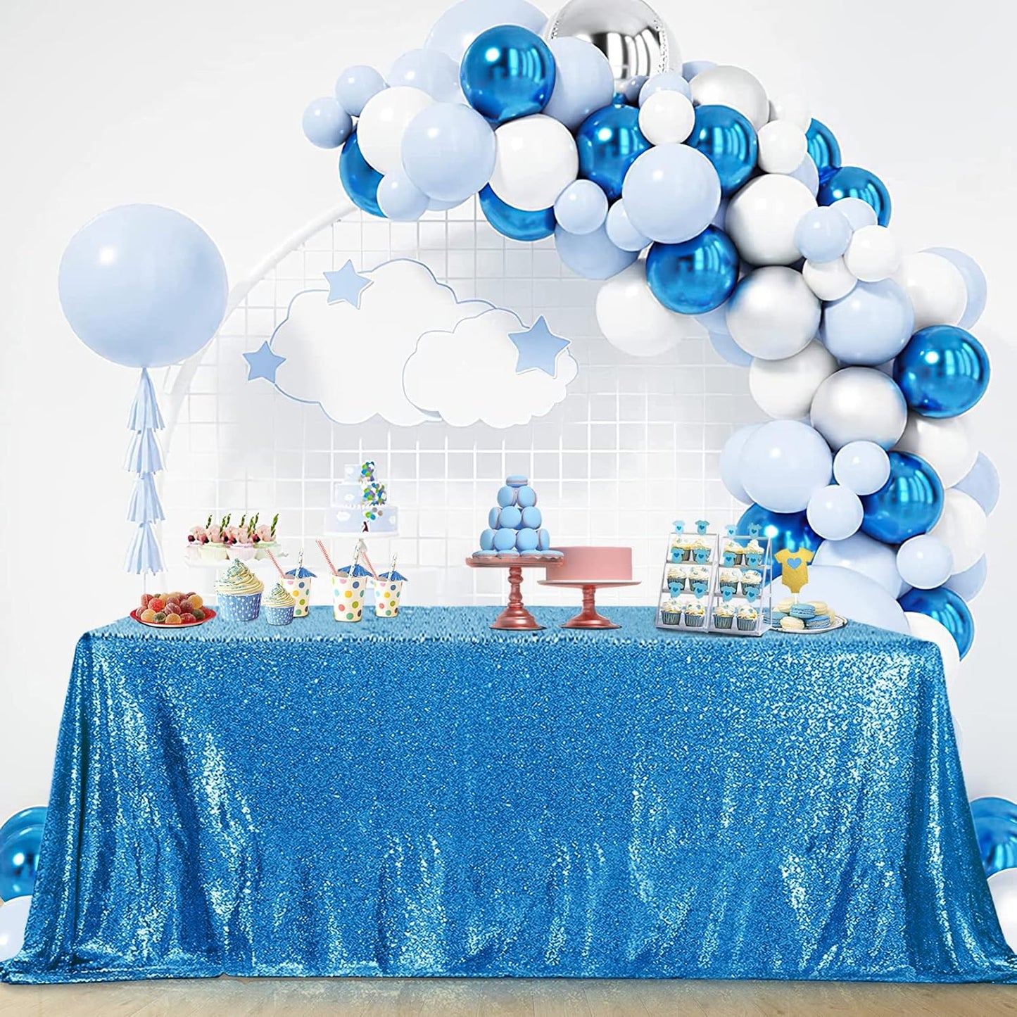 B-COOL Sequined Tablecloth for Elegant Holiday Decorations