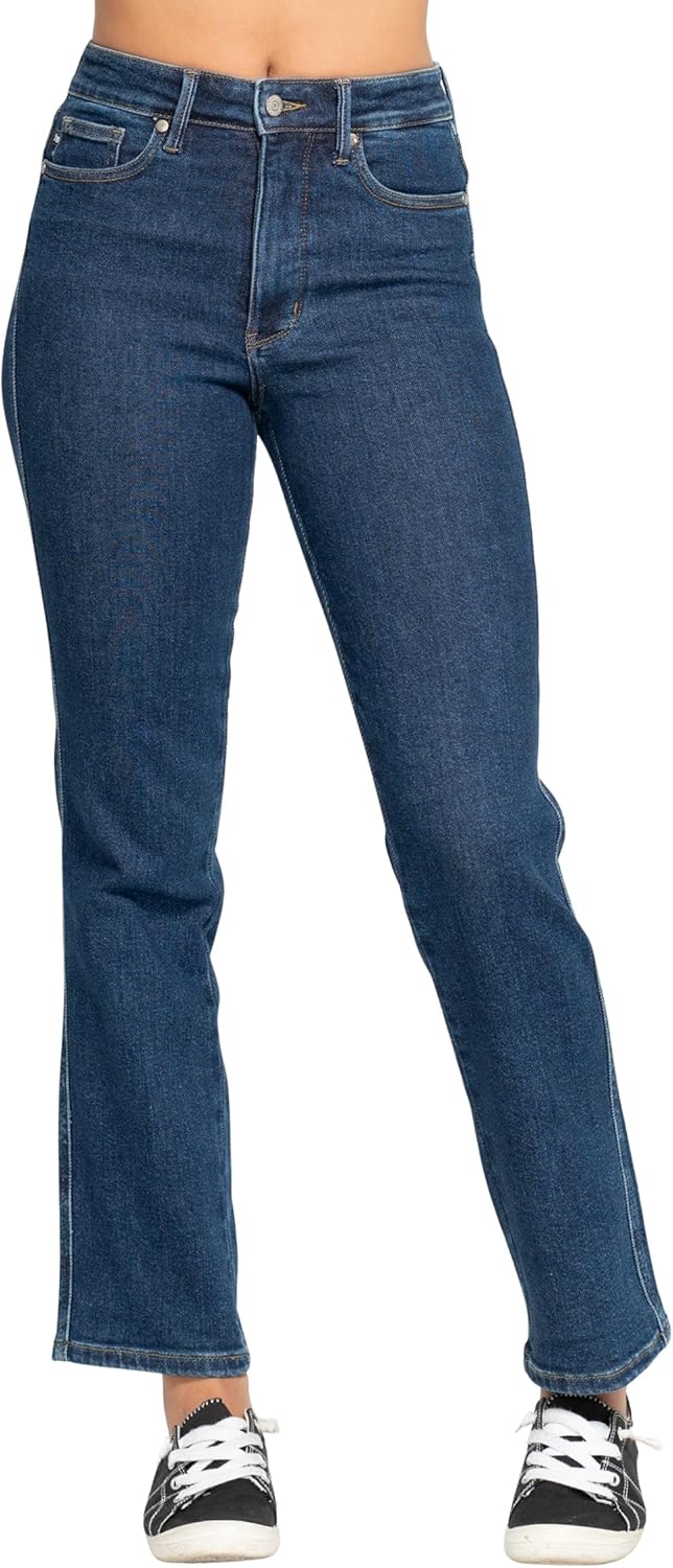 Judy Blue High Waist Tummy Control Classic Straight Jeans Review