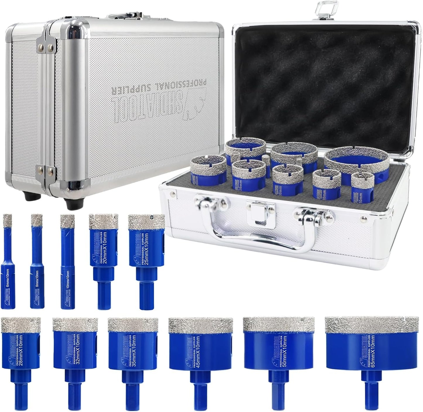 SHDIATOOL Diamond Drill Core Bits Set for Tile and Marble