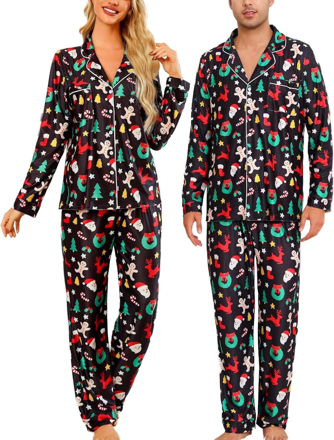 Couples Christmas Pajamas Sets for Comfy Sleepwear Bliss