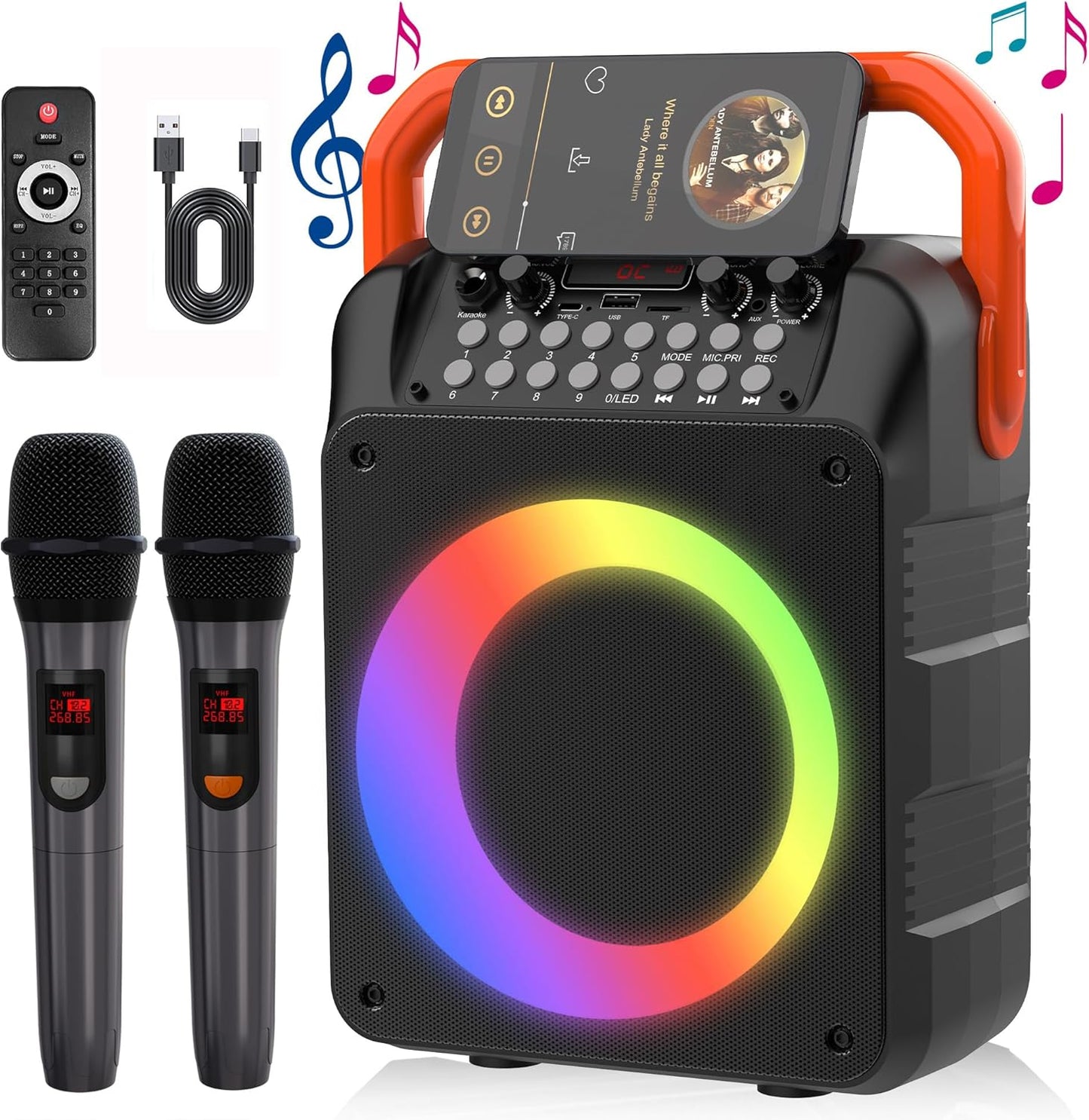 Wireless Karaoke Fun: VTSGN Speaker & Mic Set