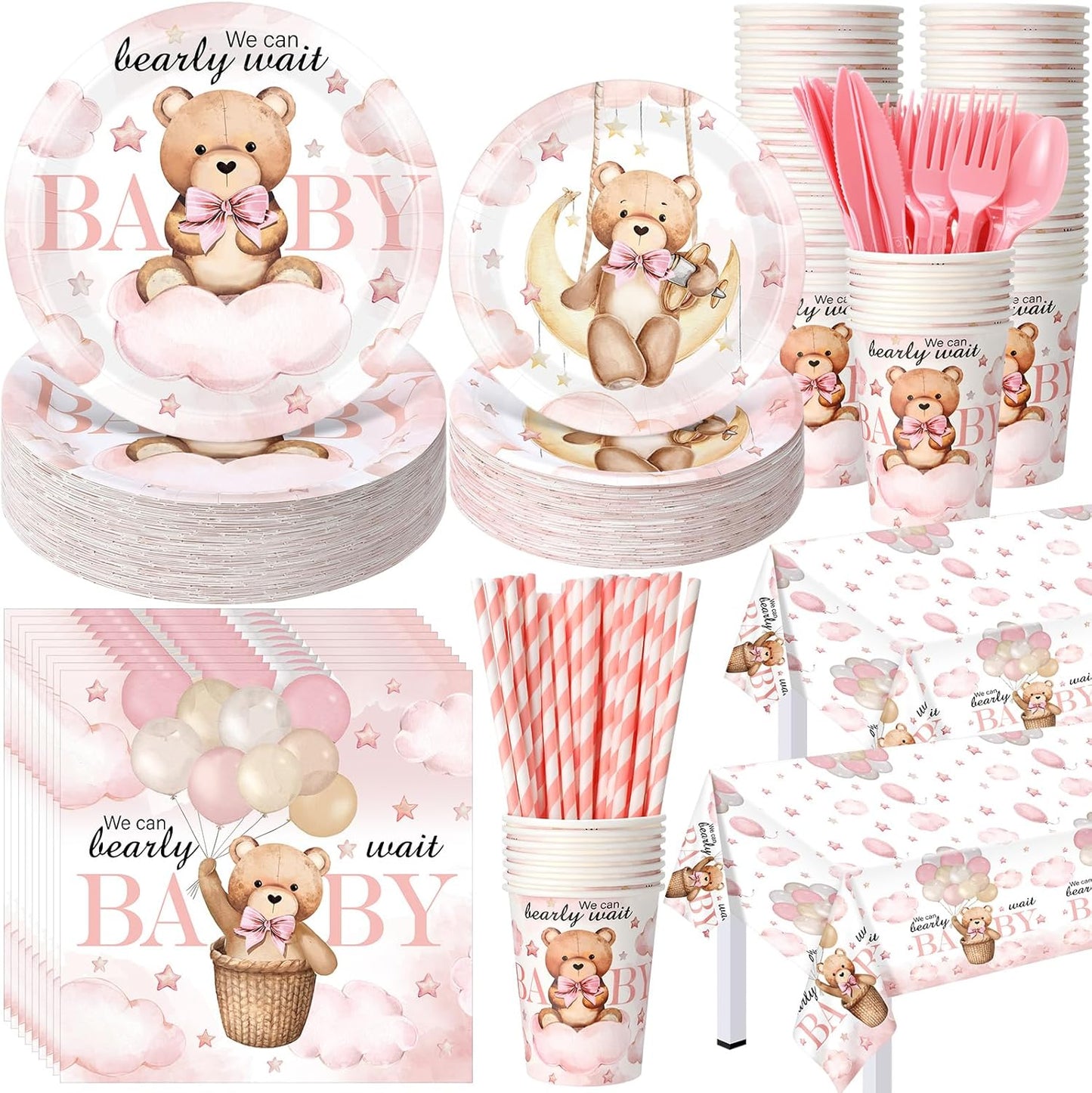 We Can Bearly Wait Baby Shower Decorations for 50 Guests