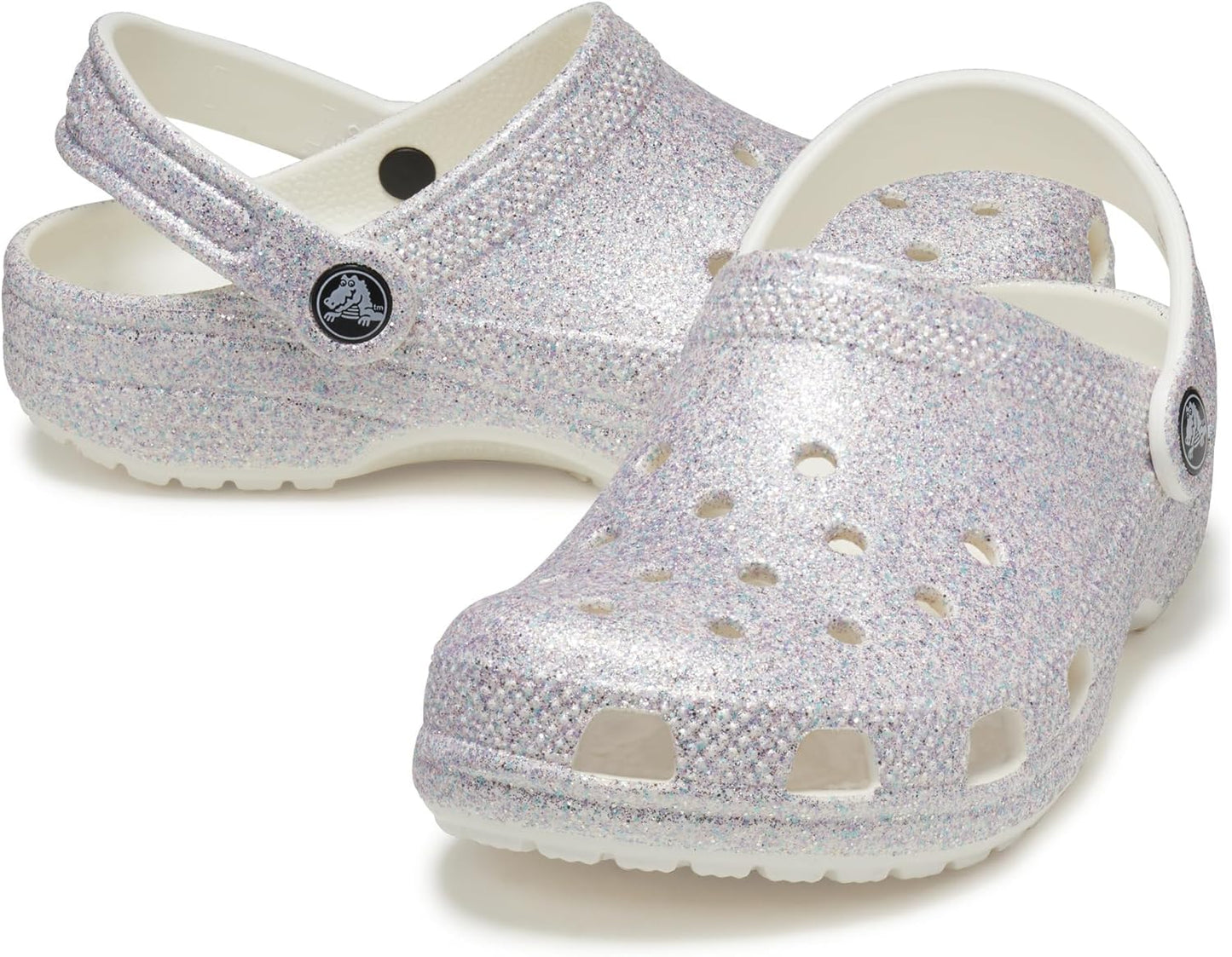 Crocs Kids' Classic Glitter Clog: Sparkly Comfort for Girls