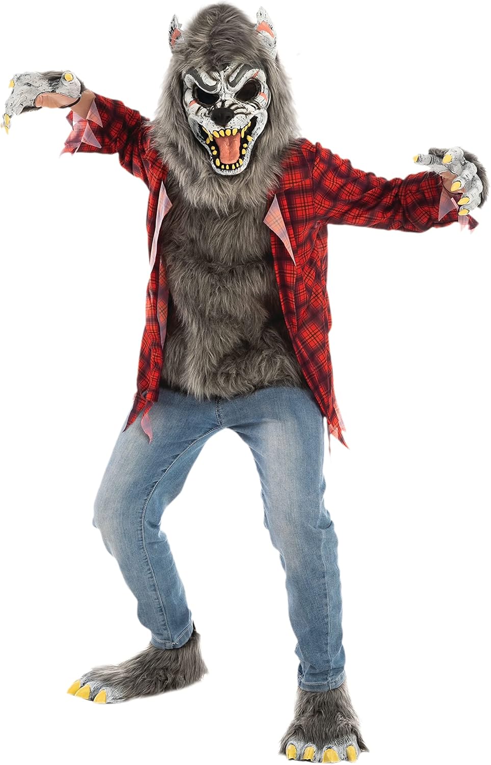 Durable Kids Werewolf Costume with Mask for Halloween Fun
