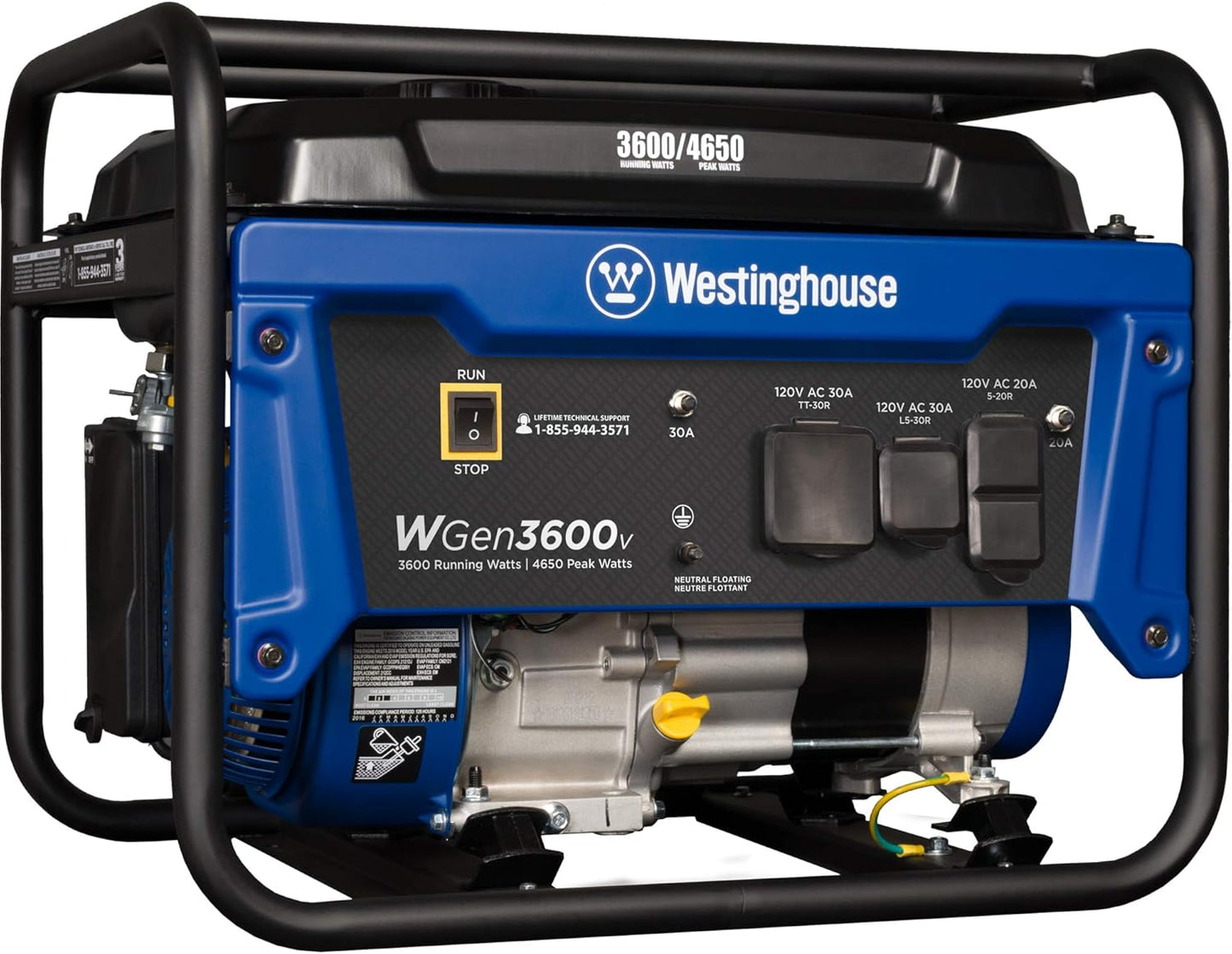 Westinghouse 4650 Peak Watt Portable Generator for RVs and Homes