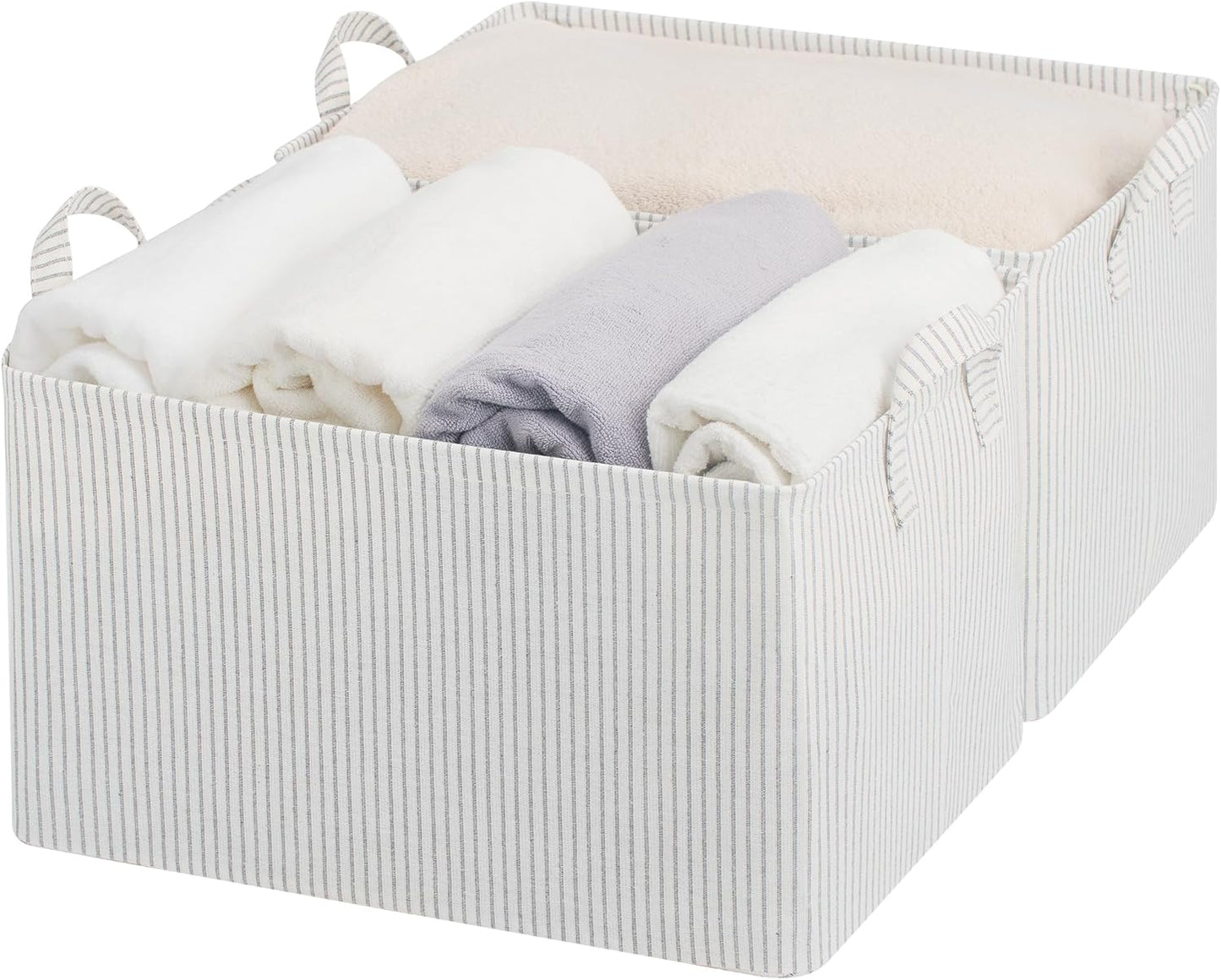 Extra Large Storage Bins for Shelves - Jumbo Fabric Baskets