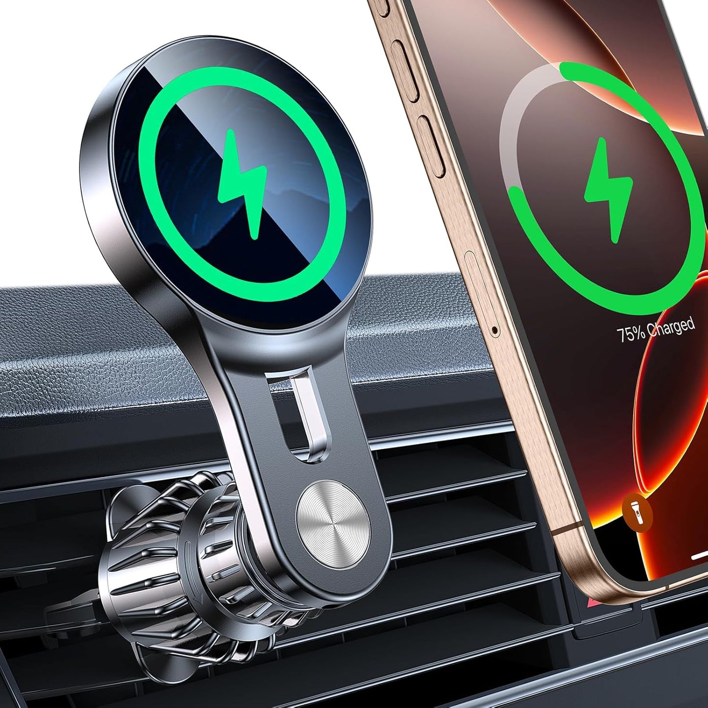 Lantazi 15W Magsafe Car Mount Charger for iPhone