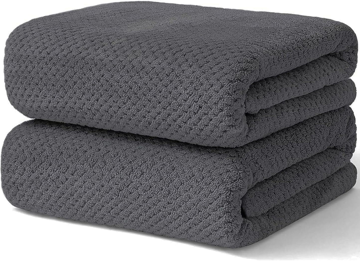 Ultra Absorbent Microfiber Towel Set - Fast Drying (2 Pack)