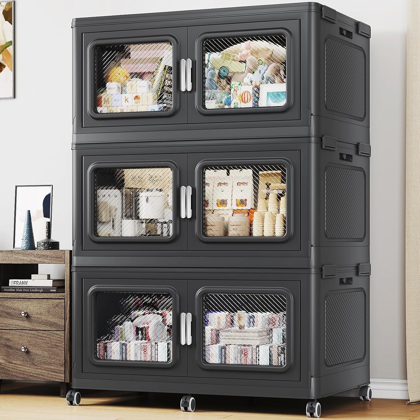 660 Qt Stackable Storage Bin with Lids for Home Organization