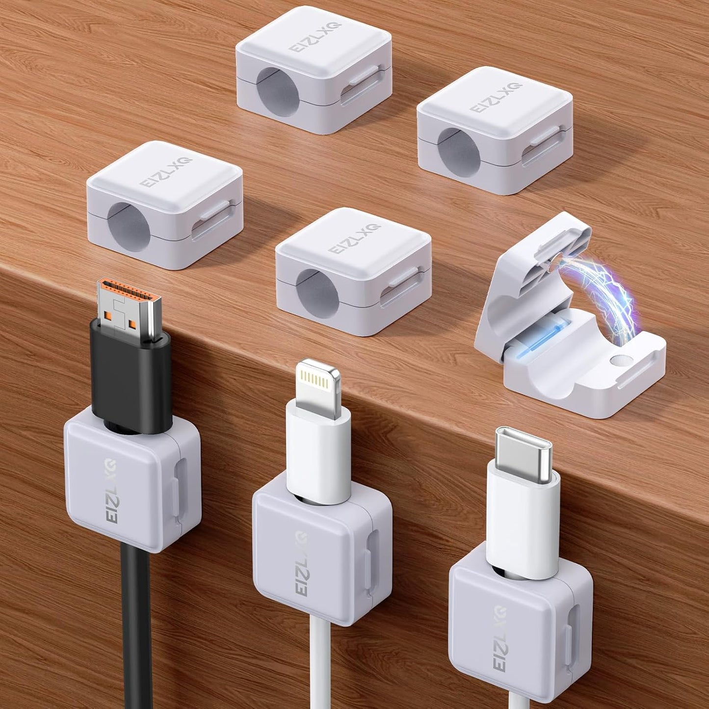 EIZLXQ Magnetic Cable Clips - Streamline Your Cables!