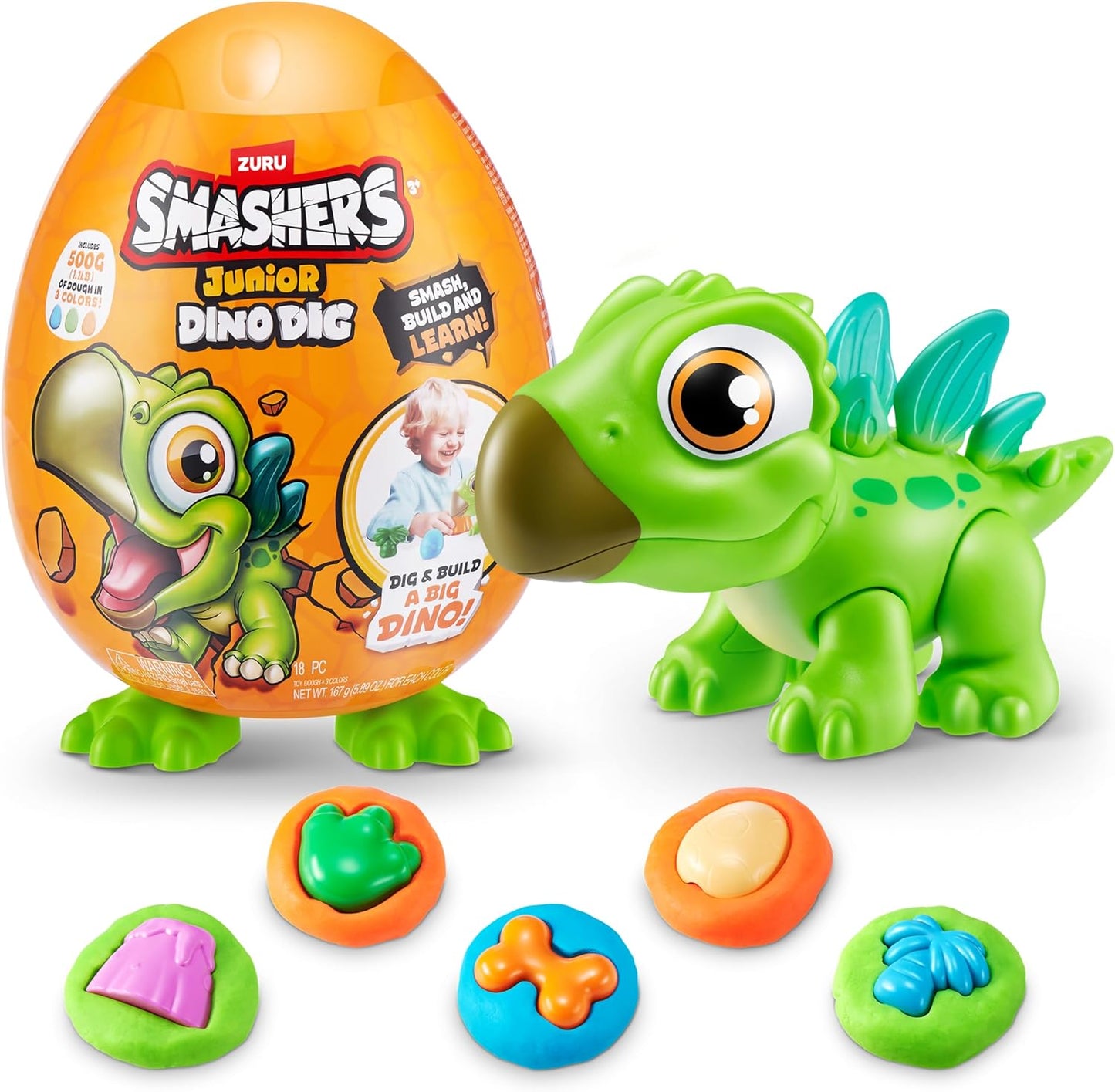 ZURU Junior Dino Dig Egg - Build, Mold & Play!
