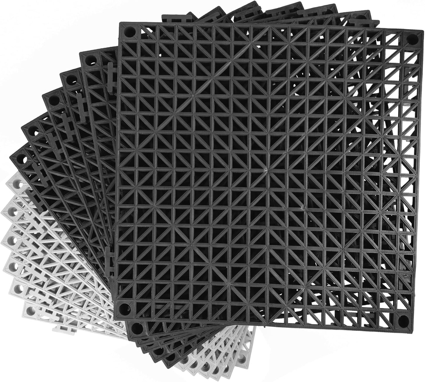 MYFAMIREA Modular Interlocking Cushion Non-Slip Drainage Mats