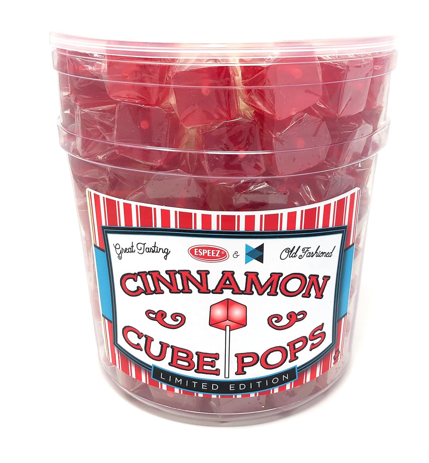 Hard Candy Cube Lollipop Suckers: Old Fashioned Square Pops