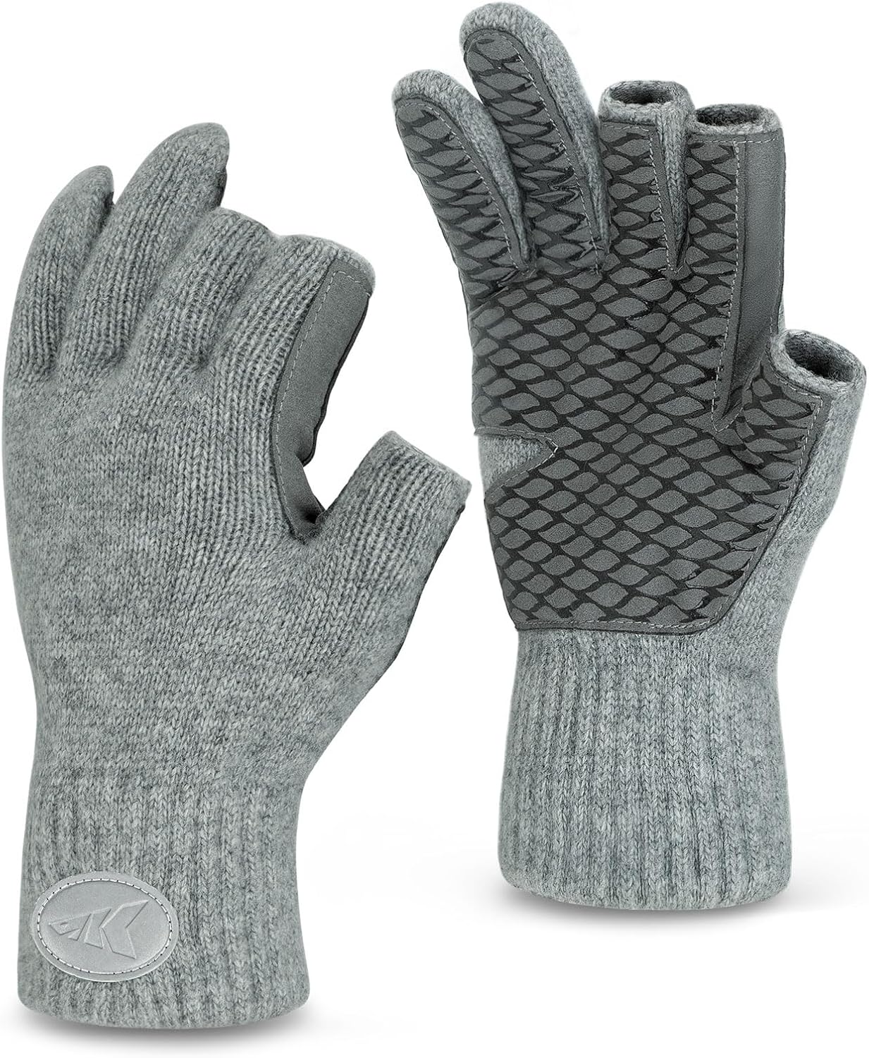 KastKing Fingerless Wool Fishing Gloves - Stay Warm & Agile!