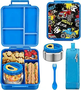 MAISON HUIS Bento Lunch Box for Kids with Soup Thermo Jar
