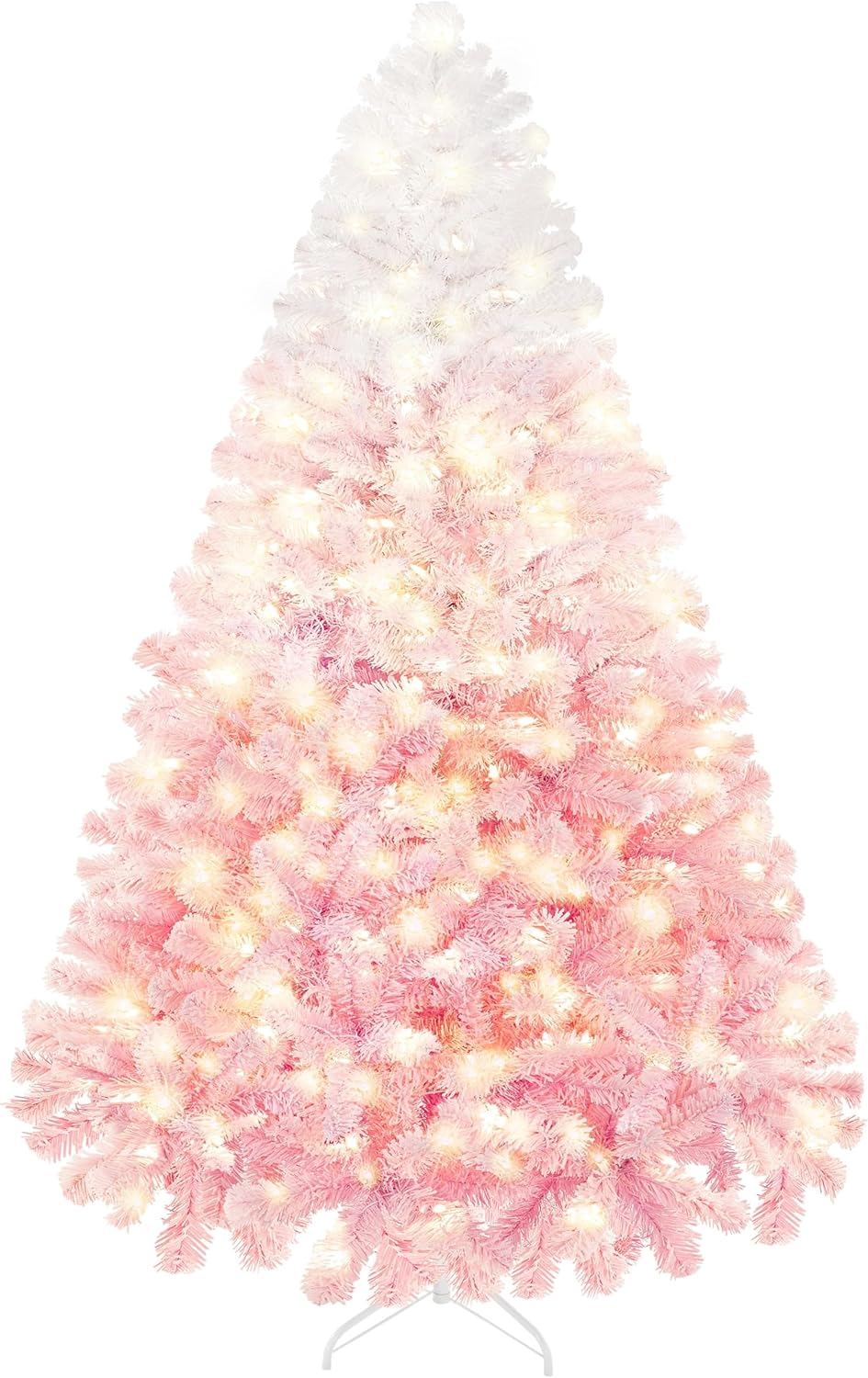 Yaheetech 7.5ft Pre-lit Artificial Christmas Tree with Lights