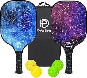 DULCE DOM Pickleball Paddles Set of 2/4 for All Skill Levels