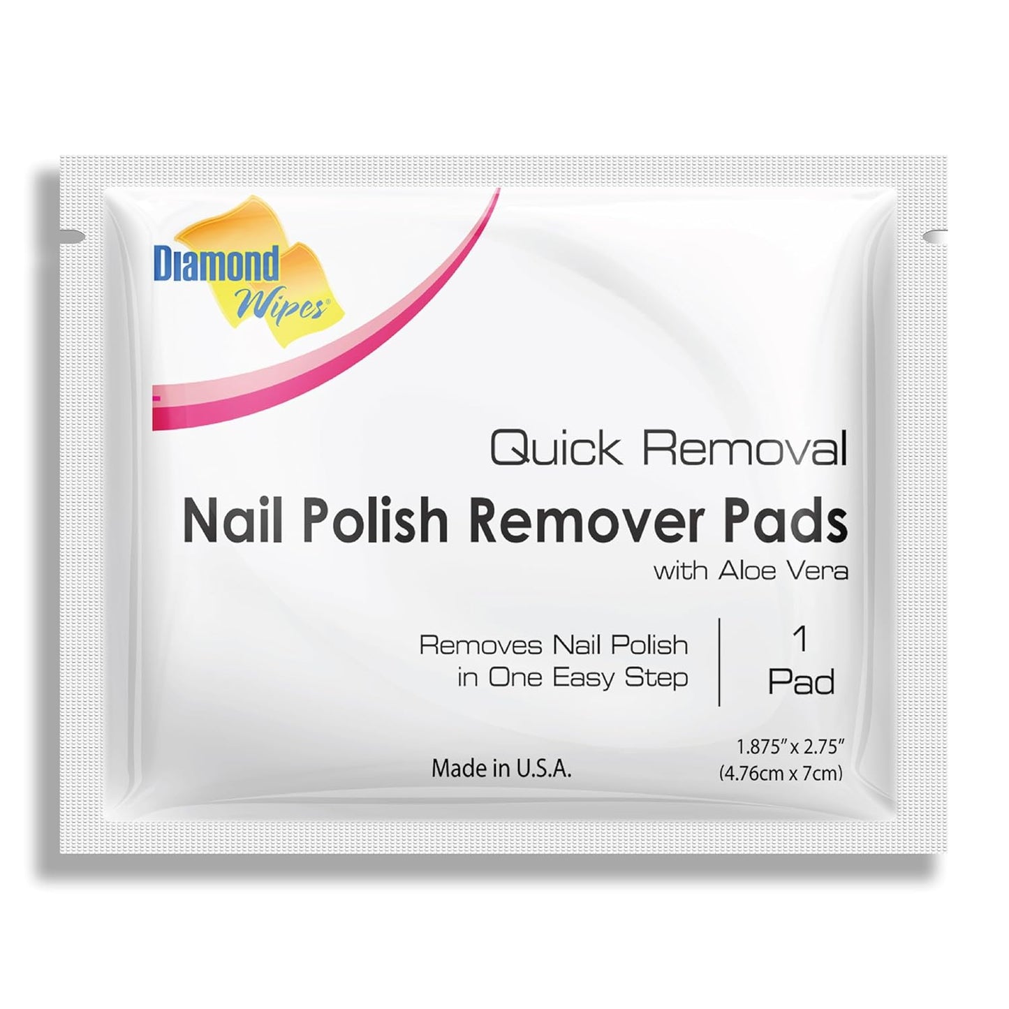 Diamond Wipes Nail Polish Remover Wipes with Aloe Vera and Vitamin E
