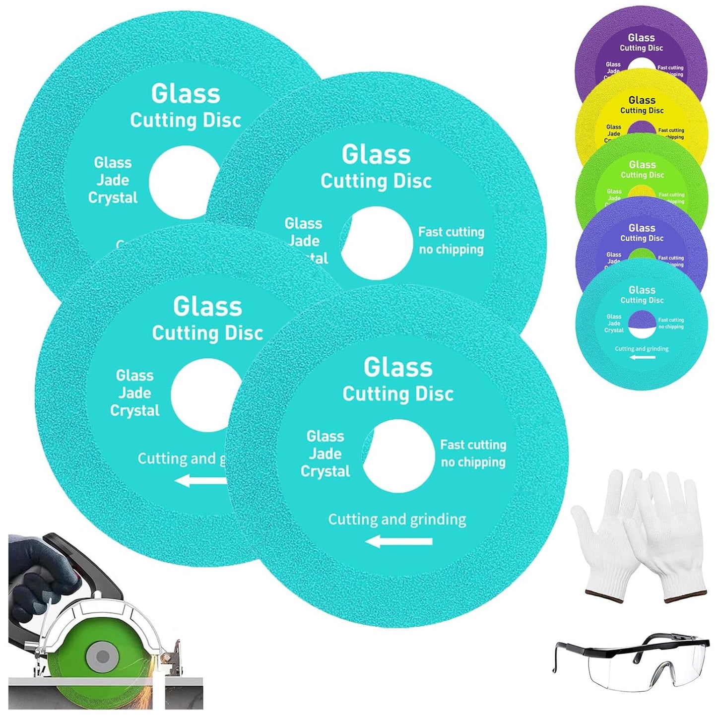 Indestructible Glass Cutting Disc + Safety Gear!