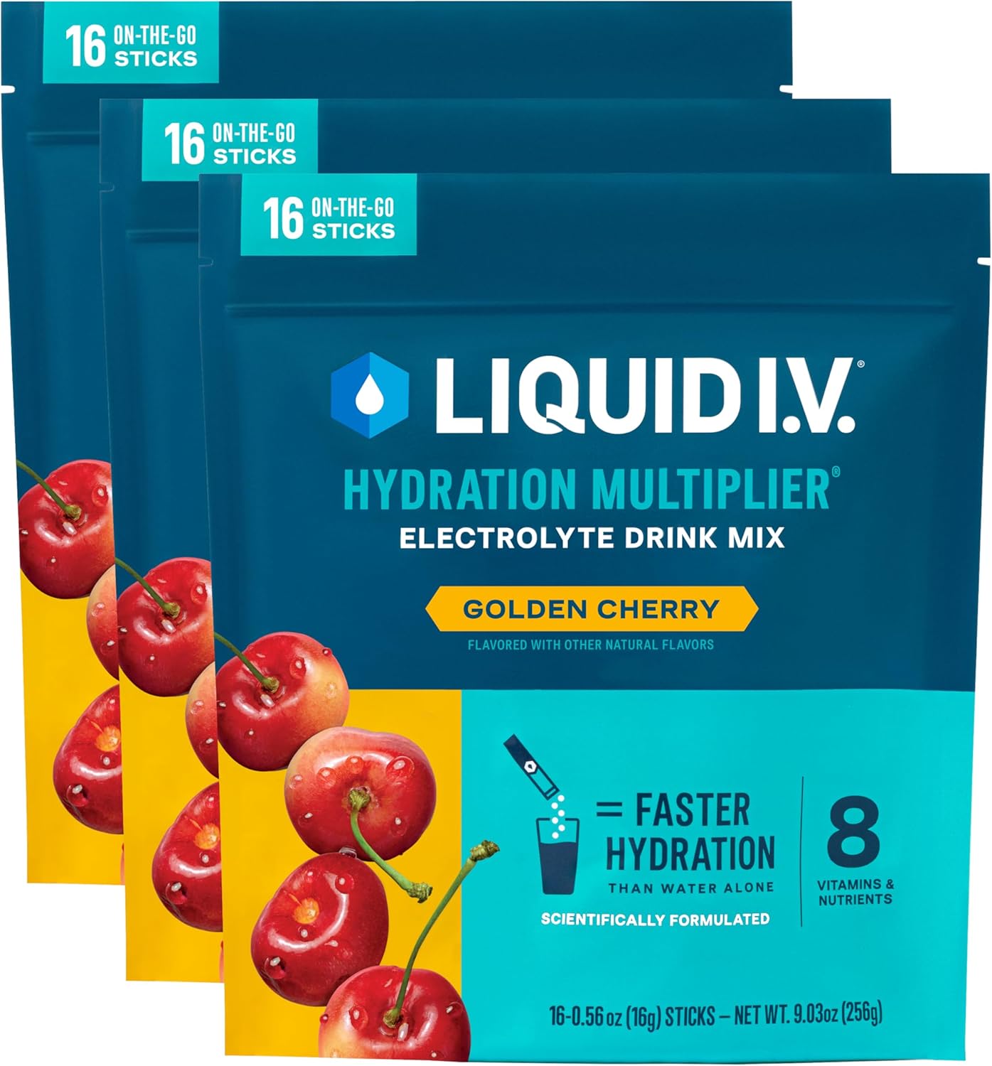 Liquid I.V. Hydration Multiplier Golden Cherry Drink Mix Review