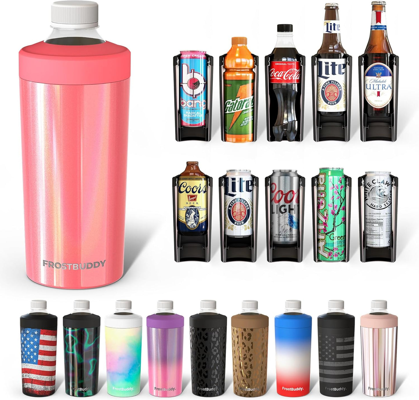 Universal Buddy XL Can Cooler - Keep Drinks Chilled for Hours