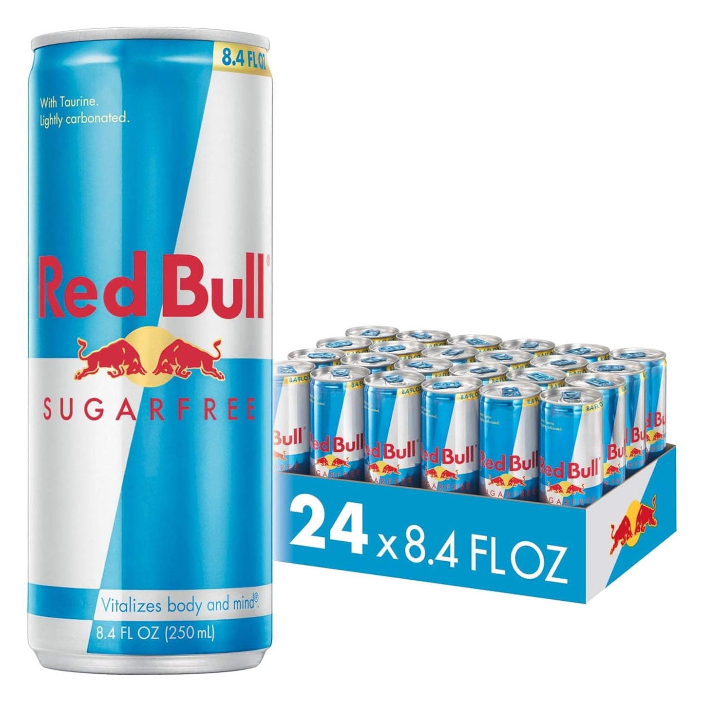 Red Bull Sugar Free Energy Drink with 80mg Caffeine in 24 Cans