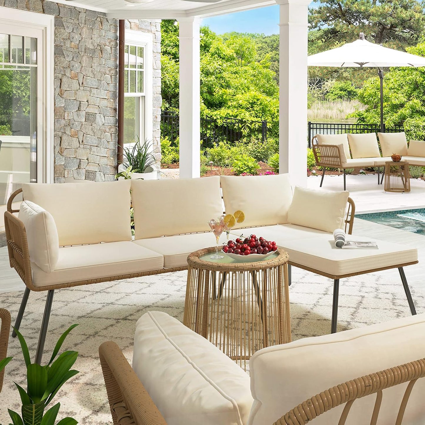 YITAHOME 3 Pieces Patio Furniture Set for Outdoor Relaxation