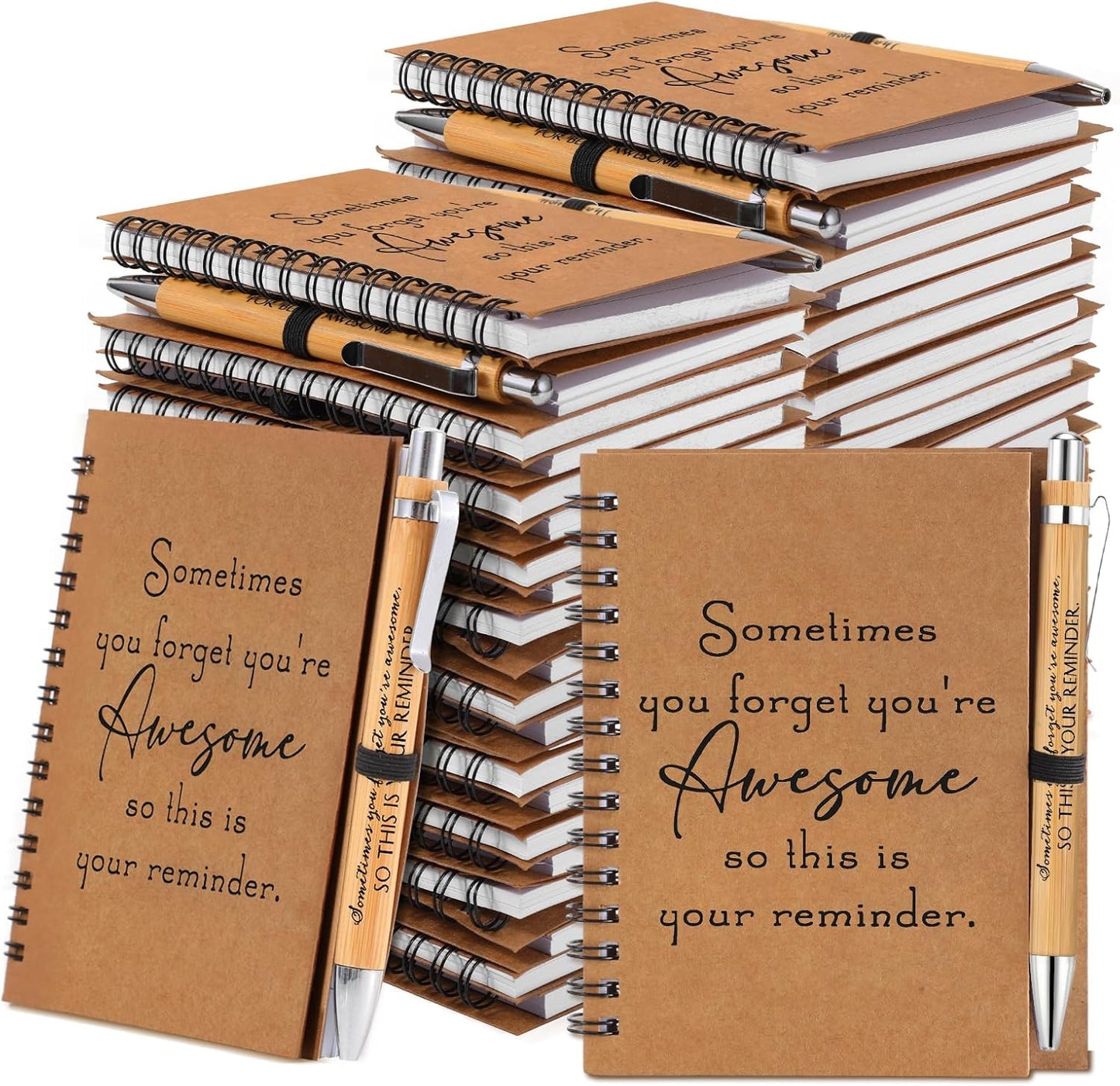 Honoson Inspirational Journals with Bamboo Pens for Employees