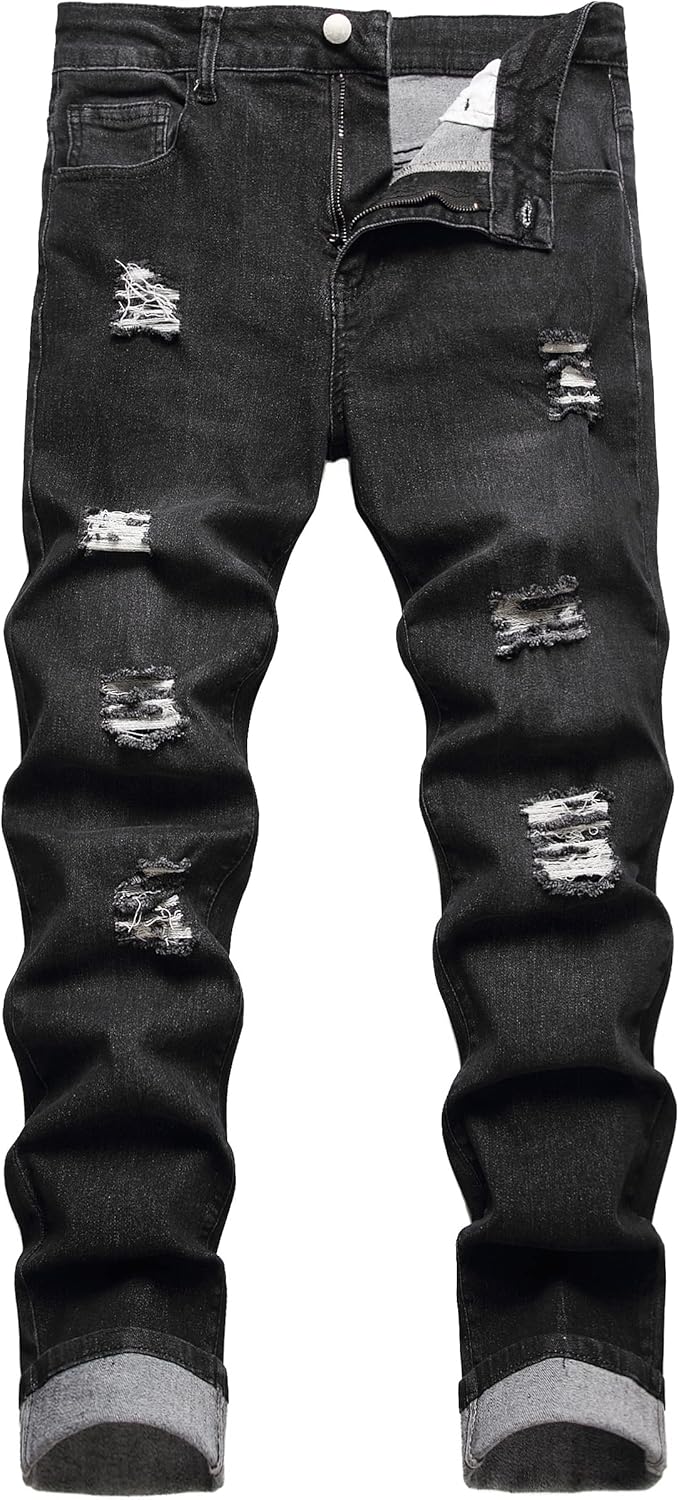 DANT BULUN Men's Ripped Distressed Slim Fit Denim Jeans Review